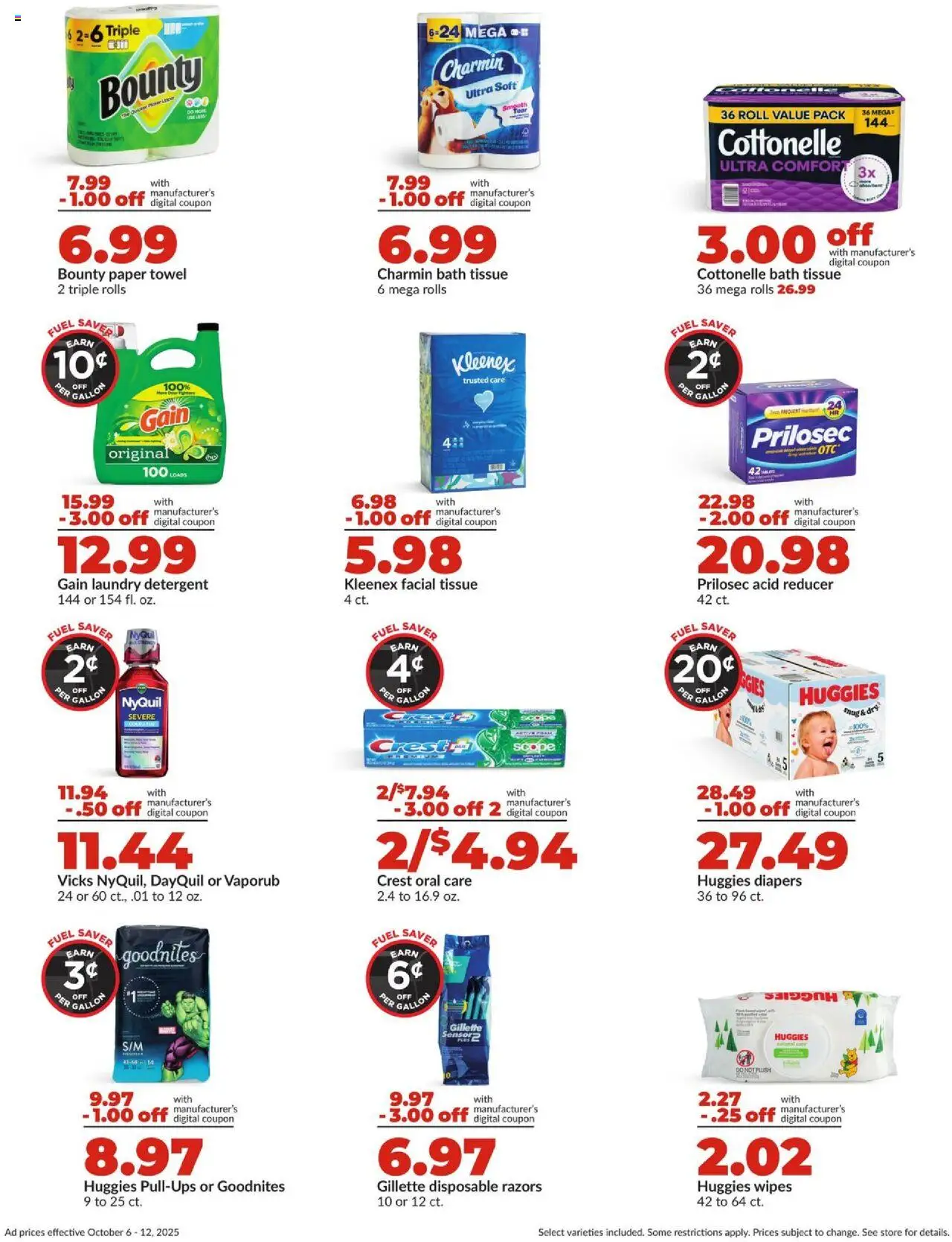 HyVee Weekly Ad - valid from 06.10.2025 | Page: 6 | Products: Bath, Detergent