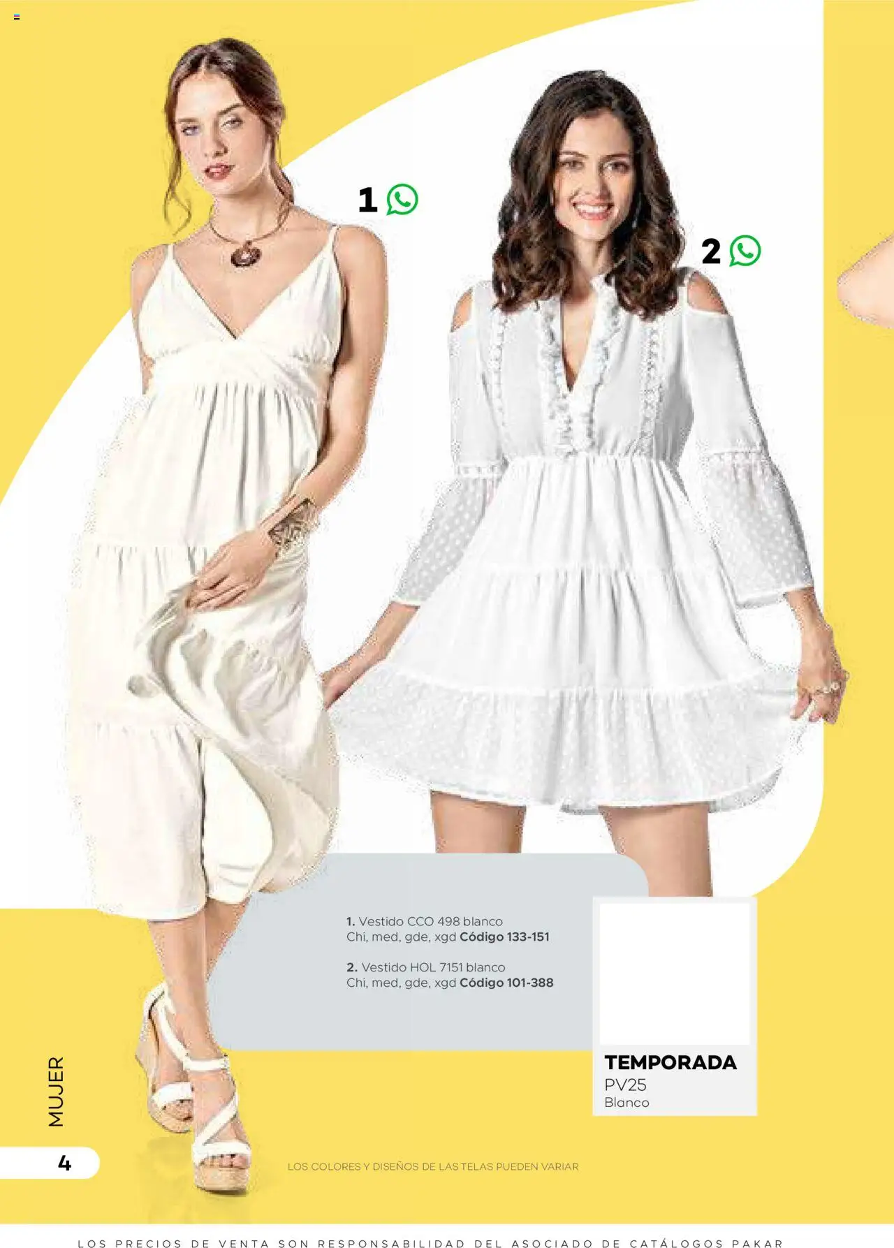 Nuevas ofertas de SC Pakar válidas en toda la República Mexicana desde el 31.01.2025. ¡Encuentra las mejores ofertas en SC Pakar catálogo Ropa! | Página: 4 | Productos: Vestido