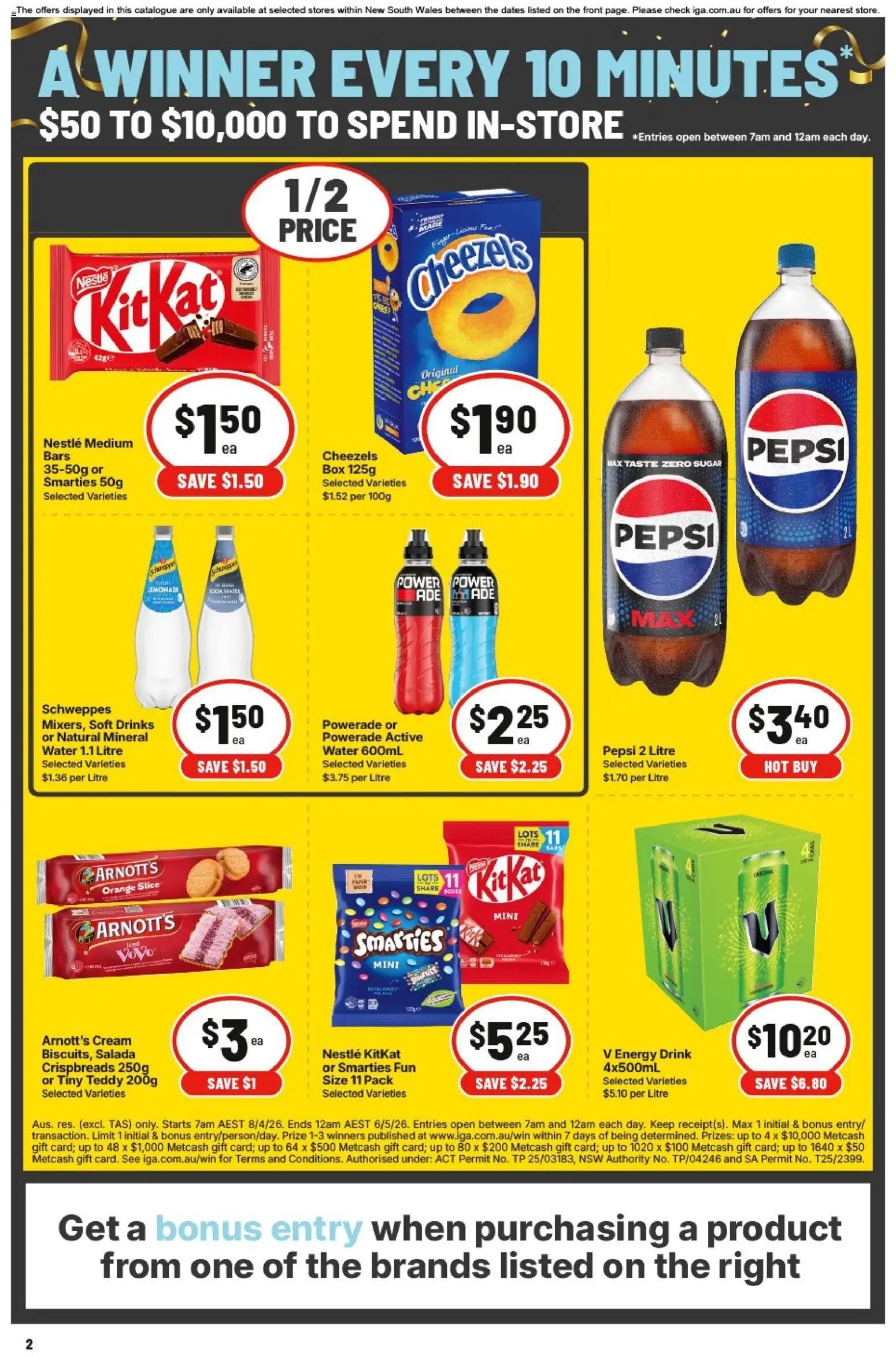 IGA catalogue - valid from 22.04.2026 | Page: 2 | Products: Bourbon, Vodka, Whiskey, Turkey