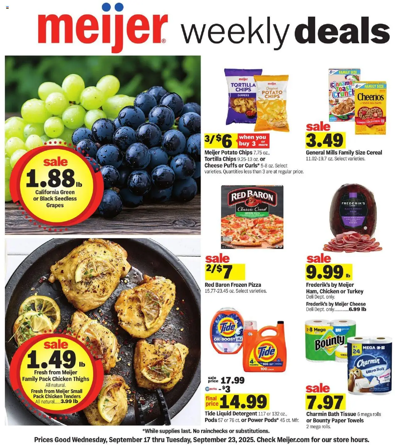 Meijer Weekly Ad - MI - valid from 17.09.2025 | Page: 1