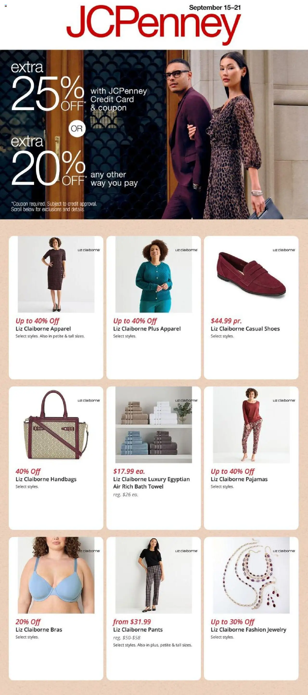 JCPenney Weekly Ad - valid from 15.09.2025 | Page: 1