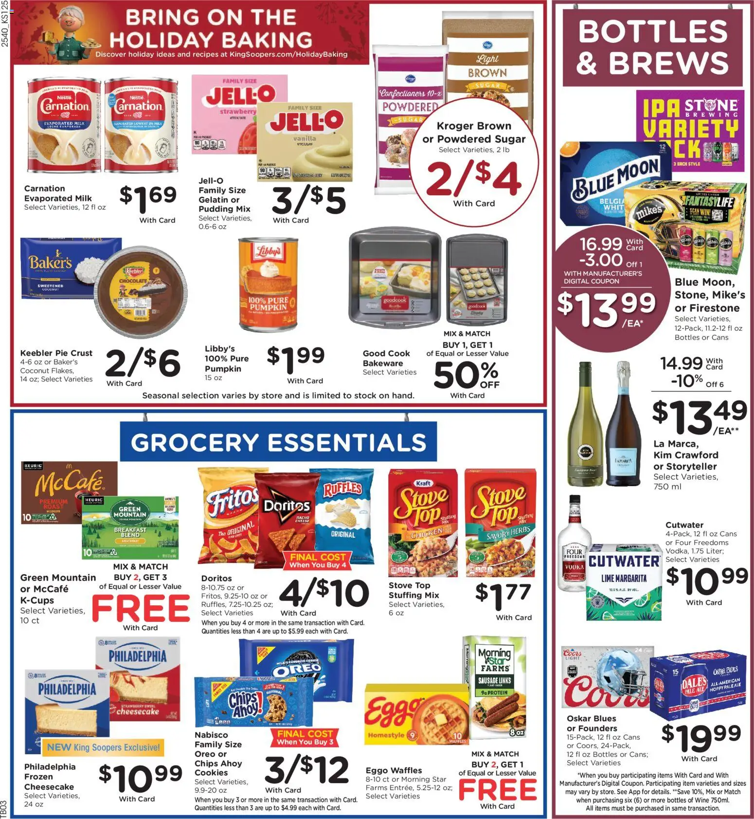 King Soopers Weekly Ad - valid from 05.11.2025 | Page: 7 | Products: Chocolate, Sausage, Pumpkin, Stove