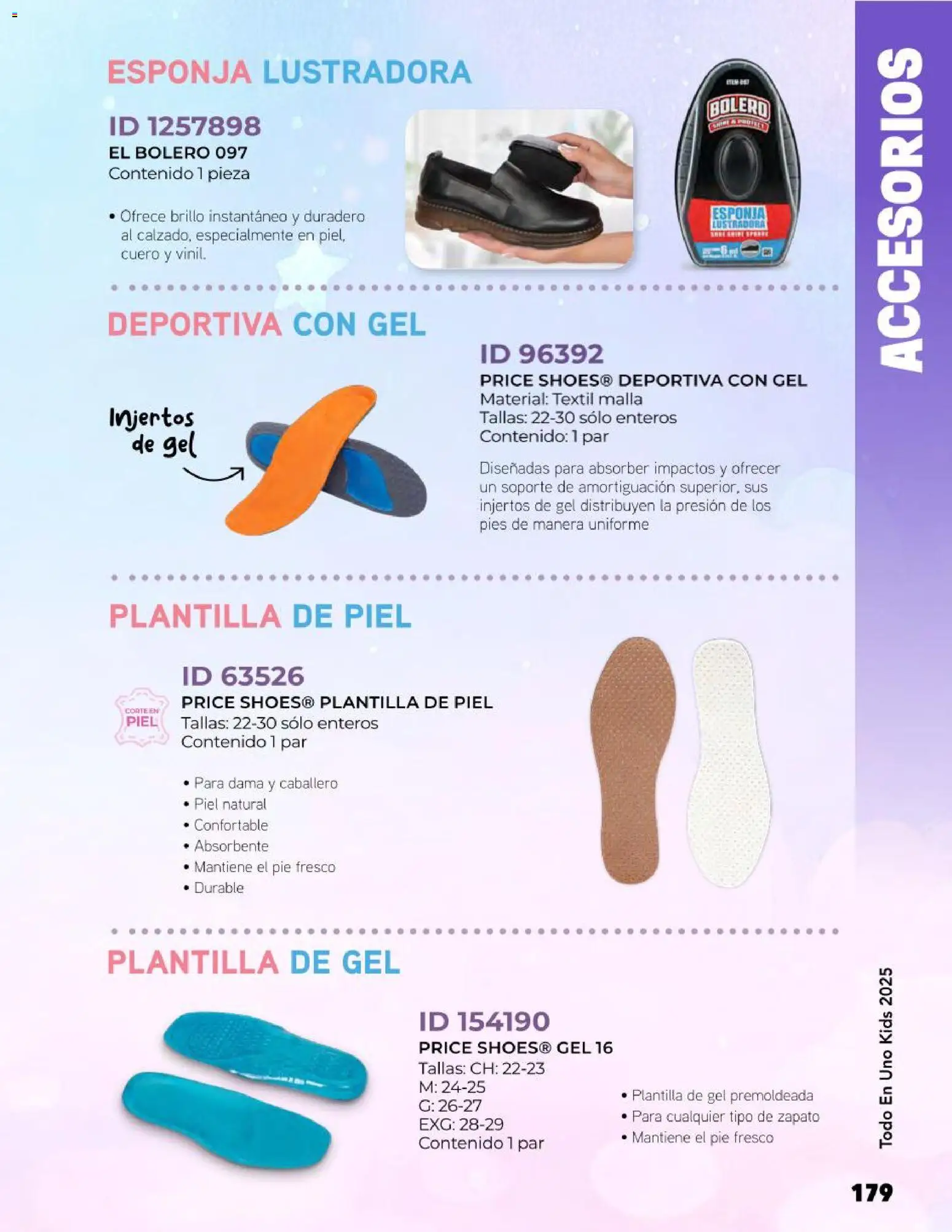 Nuevas ofertas de Price Shoes válidas en toda la República Mexicana desde el 27.10.2025. ¡Encuentra las mejores ofertas en Price Shoes catálogo Kids todo en uno! | Página: 179 | Productos: Esponja, Brillo, Malla