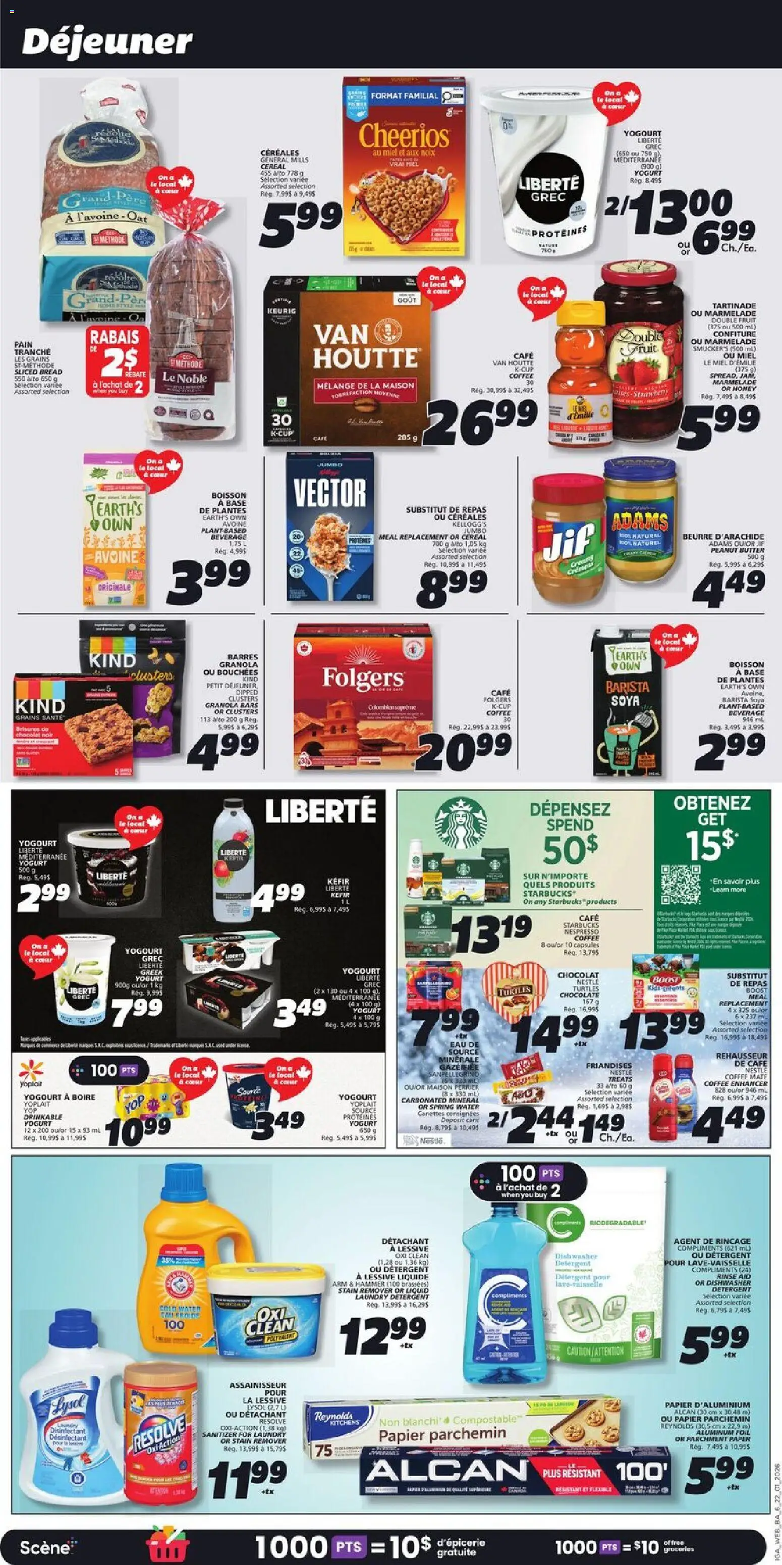 IGA flyer valid from 22.01.2026 | Page: 8 | Products: Dishwasher, Yogurt, Coffee, Chocolate