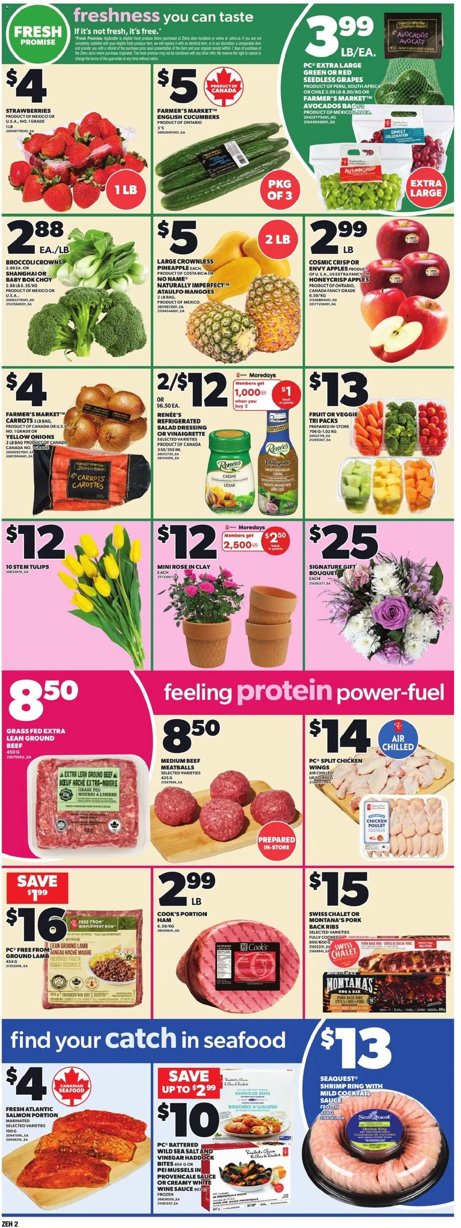 Zehrs flyer valid from 19.03.2026 | Page: 5 | Products: Beef, Cucumbers, Bag, Apples