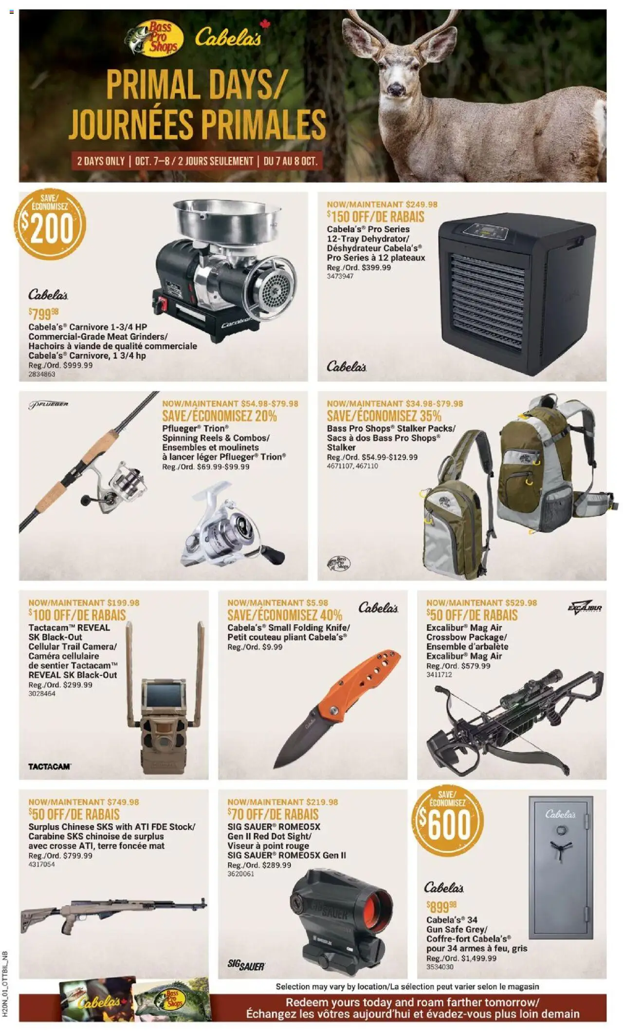 Cabelas flyer valid from 07.10.2025 | Page: 1 | Products: Camera