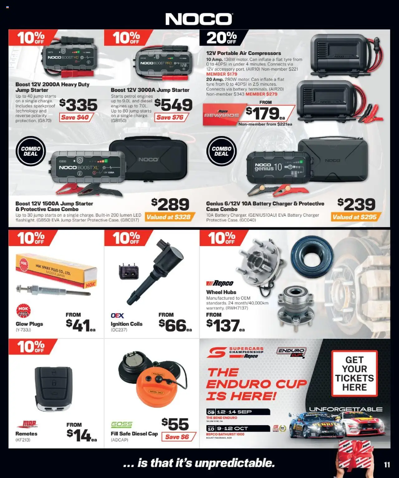 Repco catalogue - valid from 06.08.2025 | Page: 11 | Products: Battery, Charger, Cap, Case