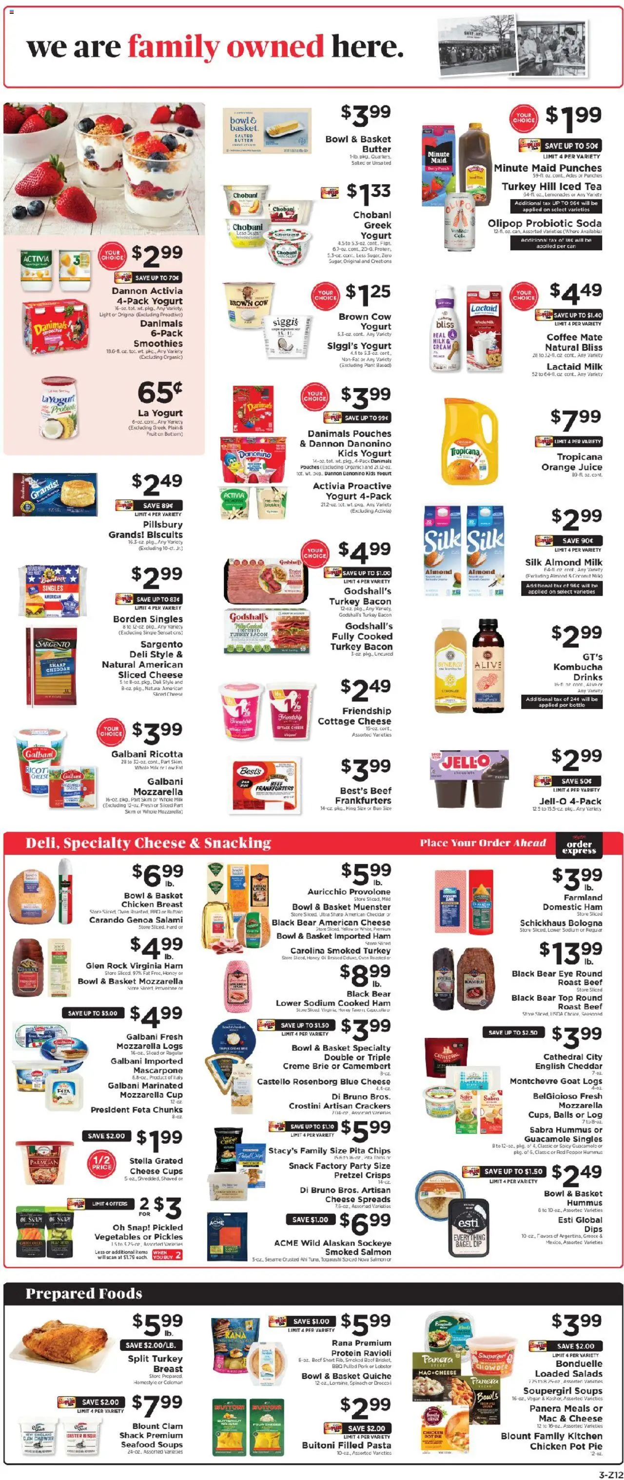 ShopRite Weekly Ad - valid from 07.09.2025 | Page: 4 | Products: Spinach, Ham, Vegetables, Pepper