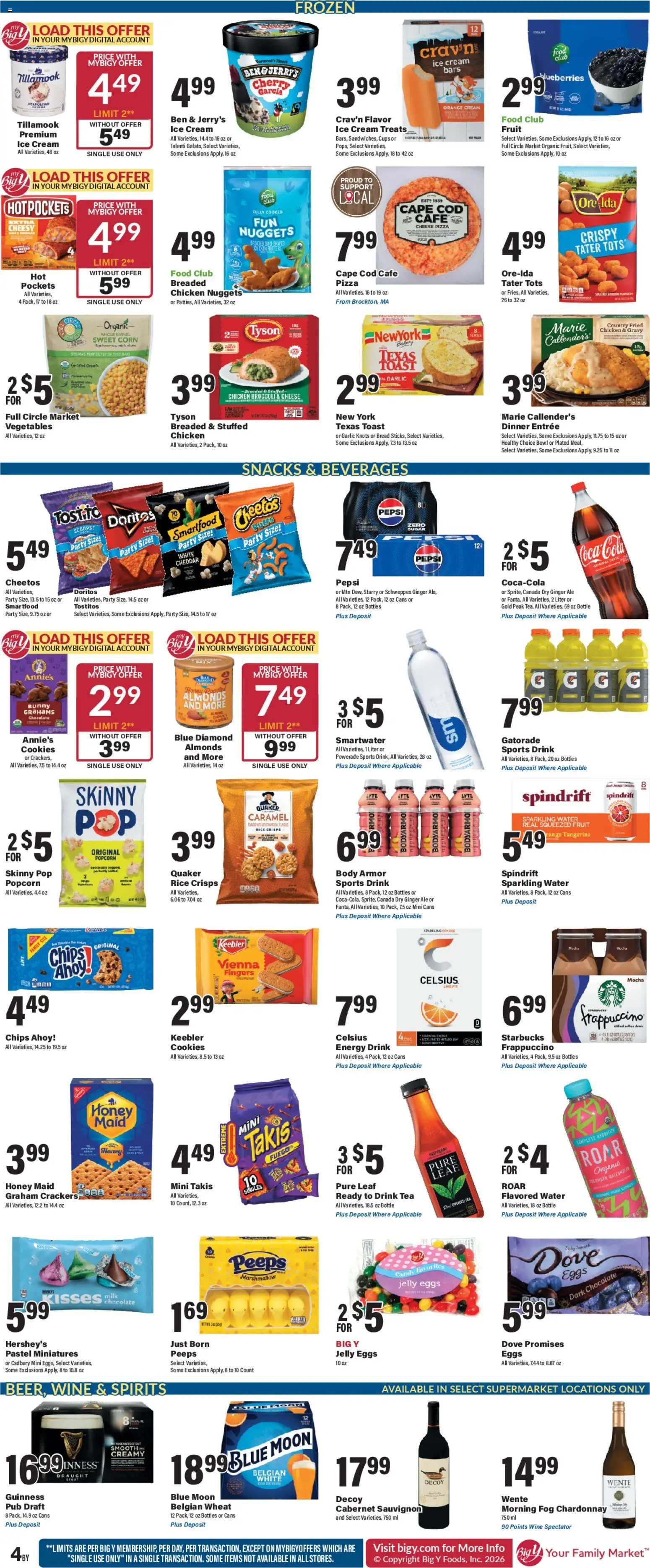 Big Y Weekly Ad - valid from 26.02.2026 | Page: 6 | Products: Broccoli, Ginger, Wine, Garlic