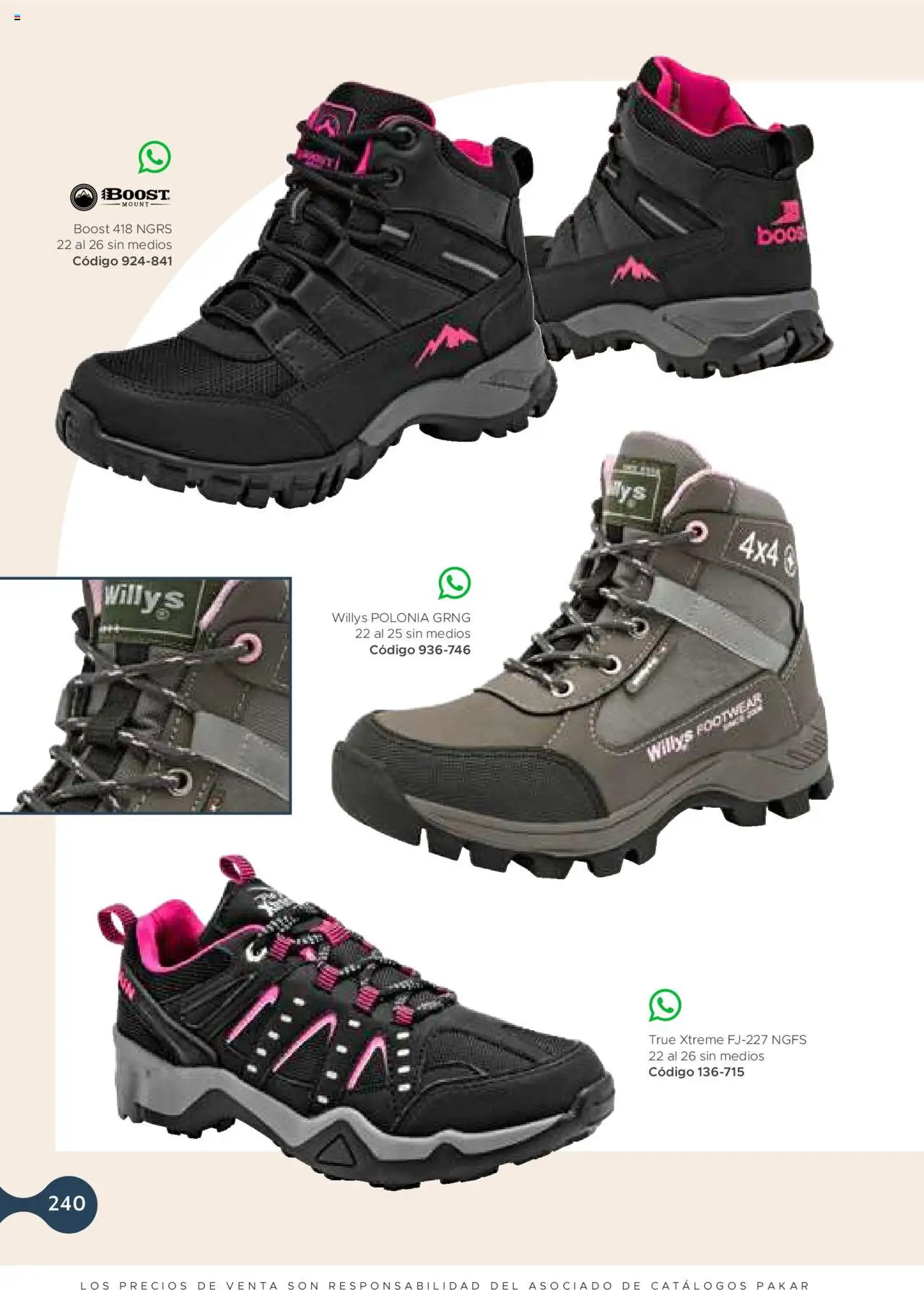 Nuevas ofertas de SC Pakar válidas en toda la República Mexicana desde el 24.07.2025. ¡Encuentra las mejores ofertas en SC Pakar - Catálogo Casual otoño / invierno! | Página: 240