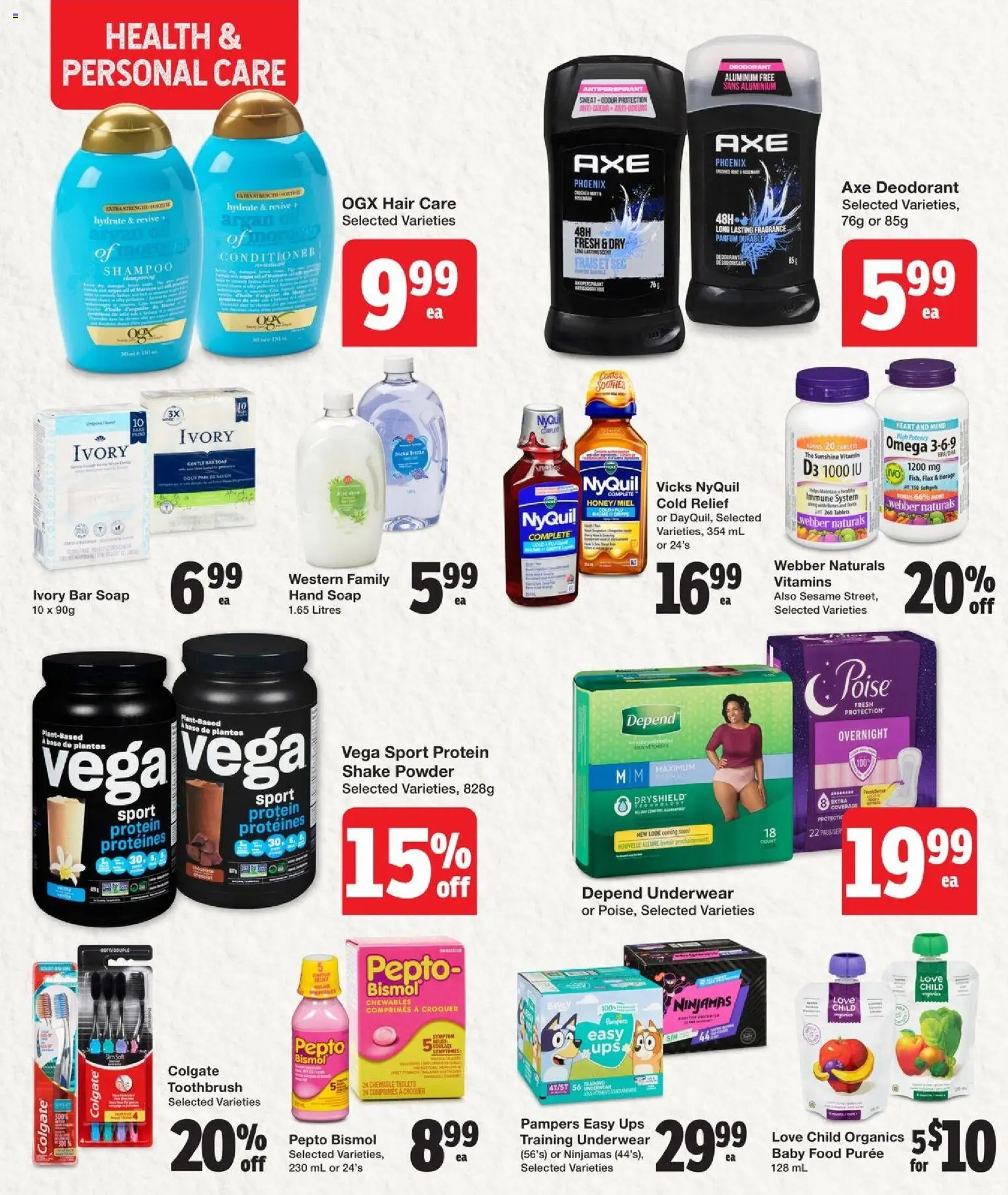 Quality Foods flyer valid from 06.11.2025 | Page: 11 | Products: Shampoo, Conditioner, Soap, Deodorant