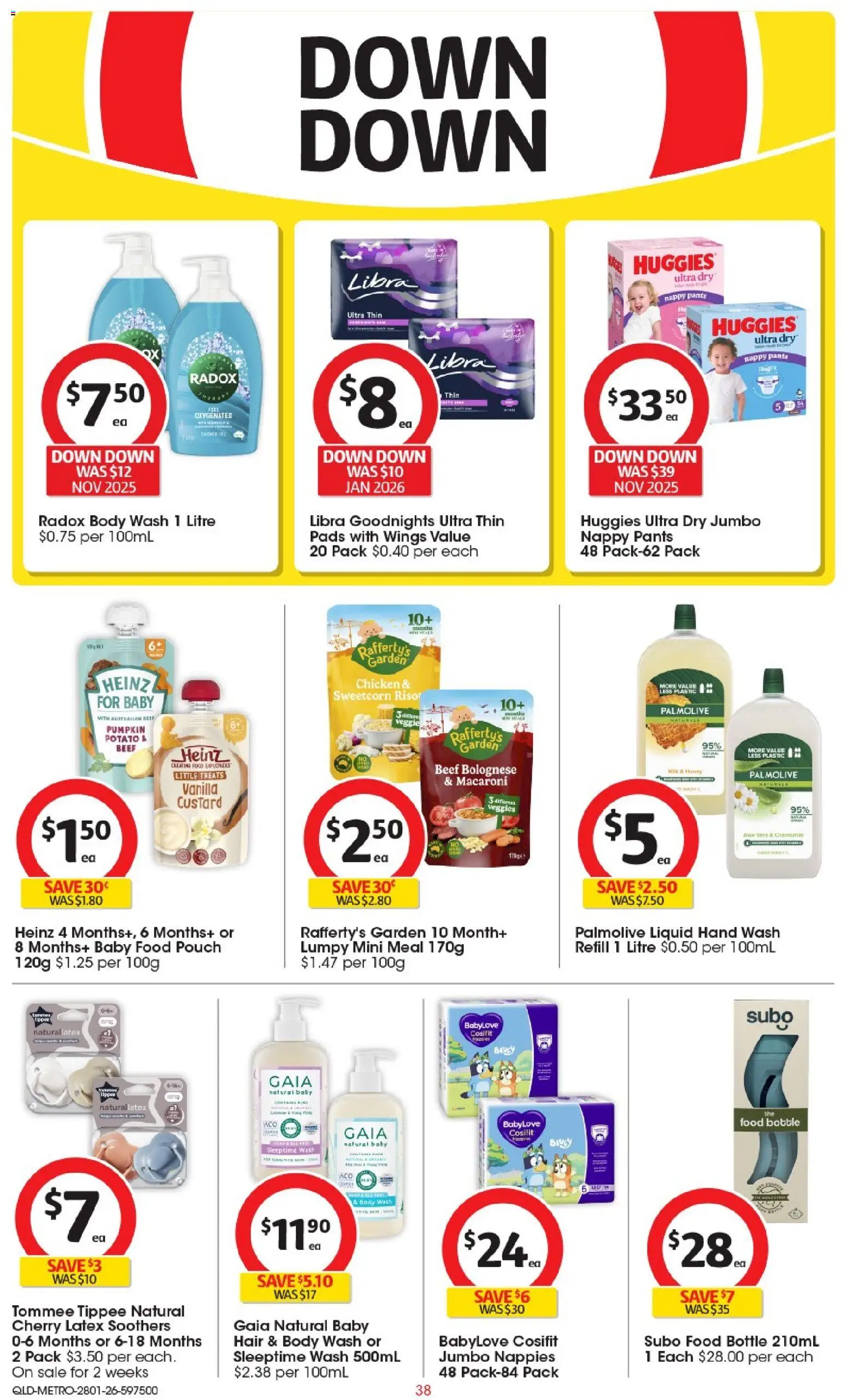 Coles catalogue - valid from 28.01.2026 | Page: 39 | Products: Chicken, Beef, Nappies, Baby food