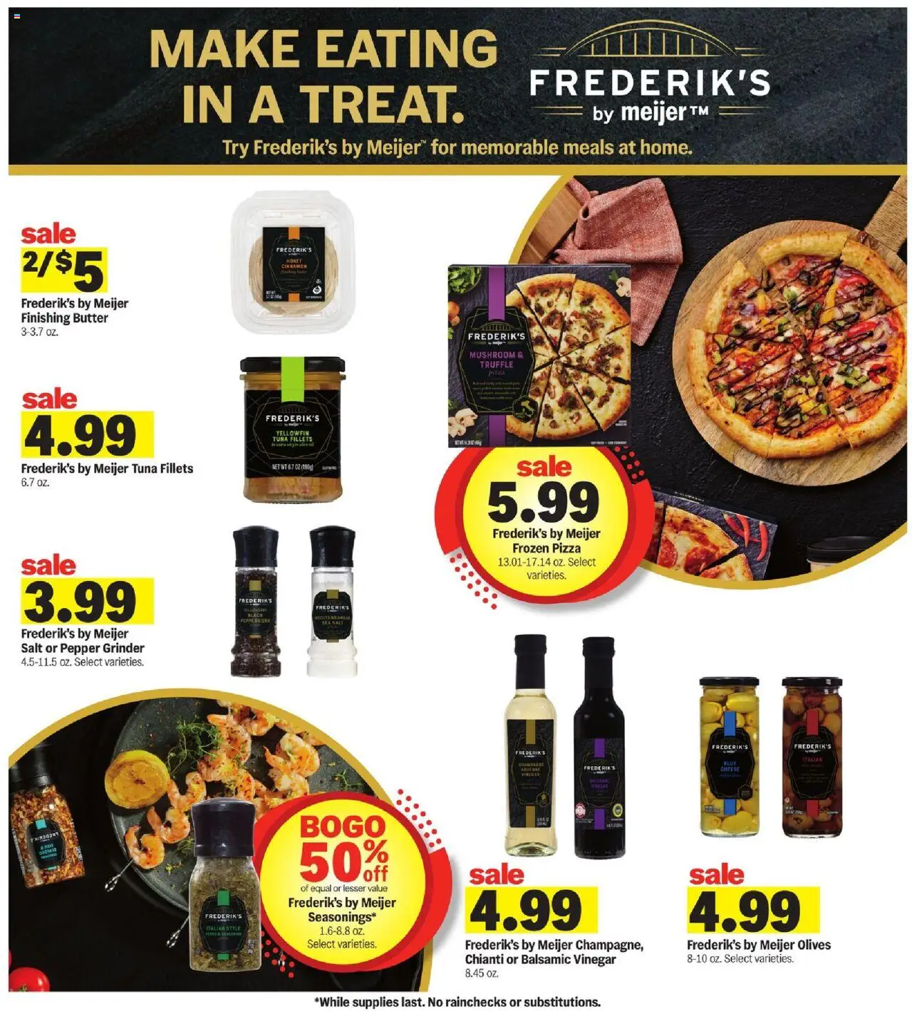 Meijer Weekly Ad - valid from 17.08.2025 | Page: 32 | Products: Vinegar, Butter, Pizza, Salt