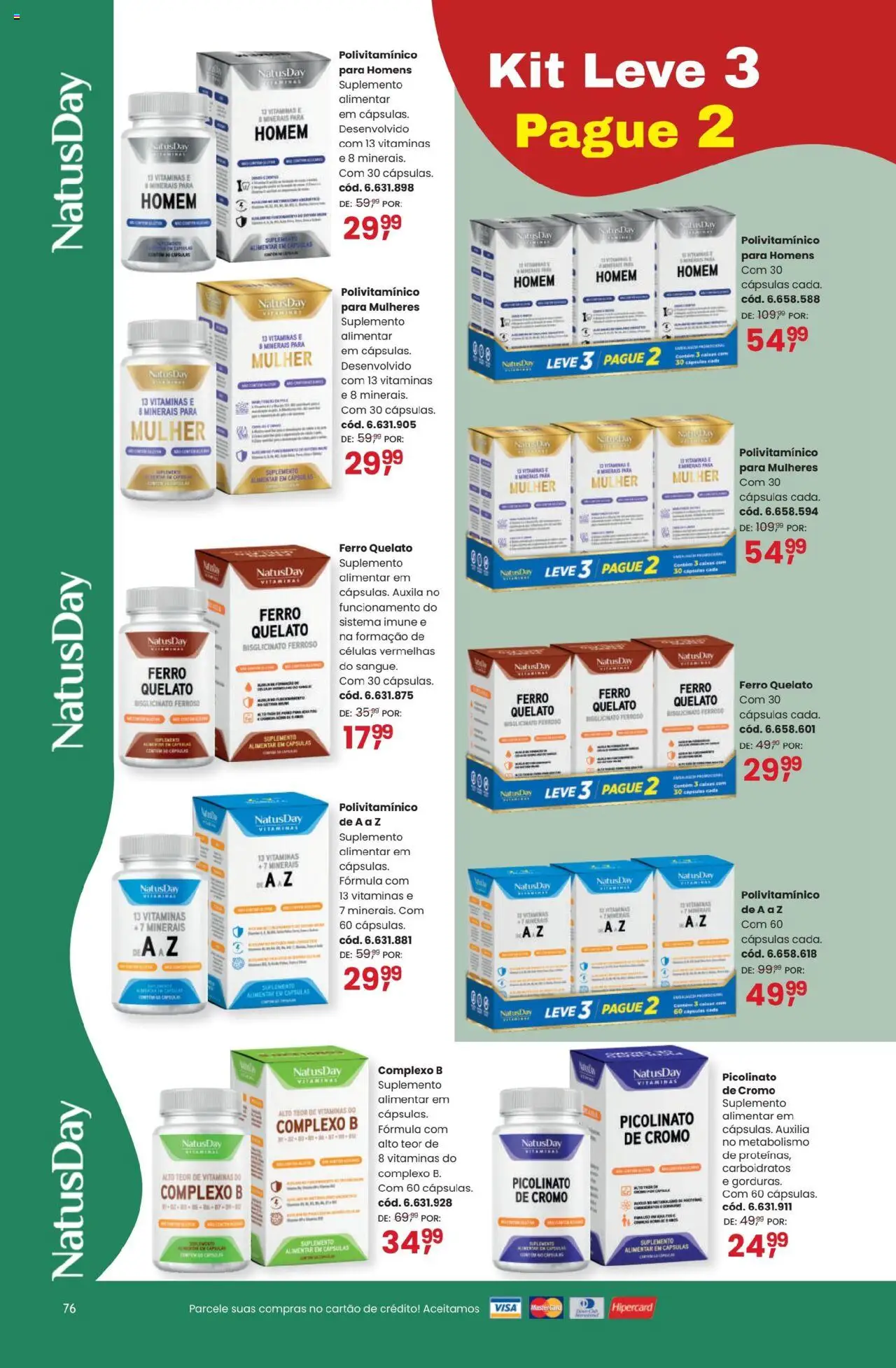 Quatro Estações Folheto - válido de 01.09.2025 | Página: 76 | Produtos: Ferro, Polivitamínico