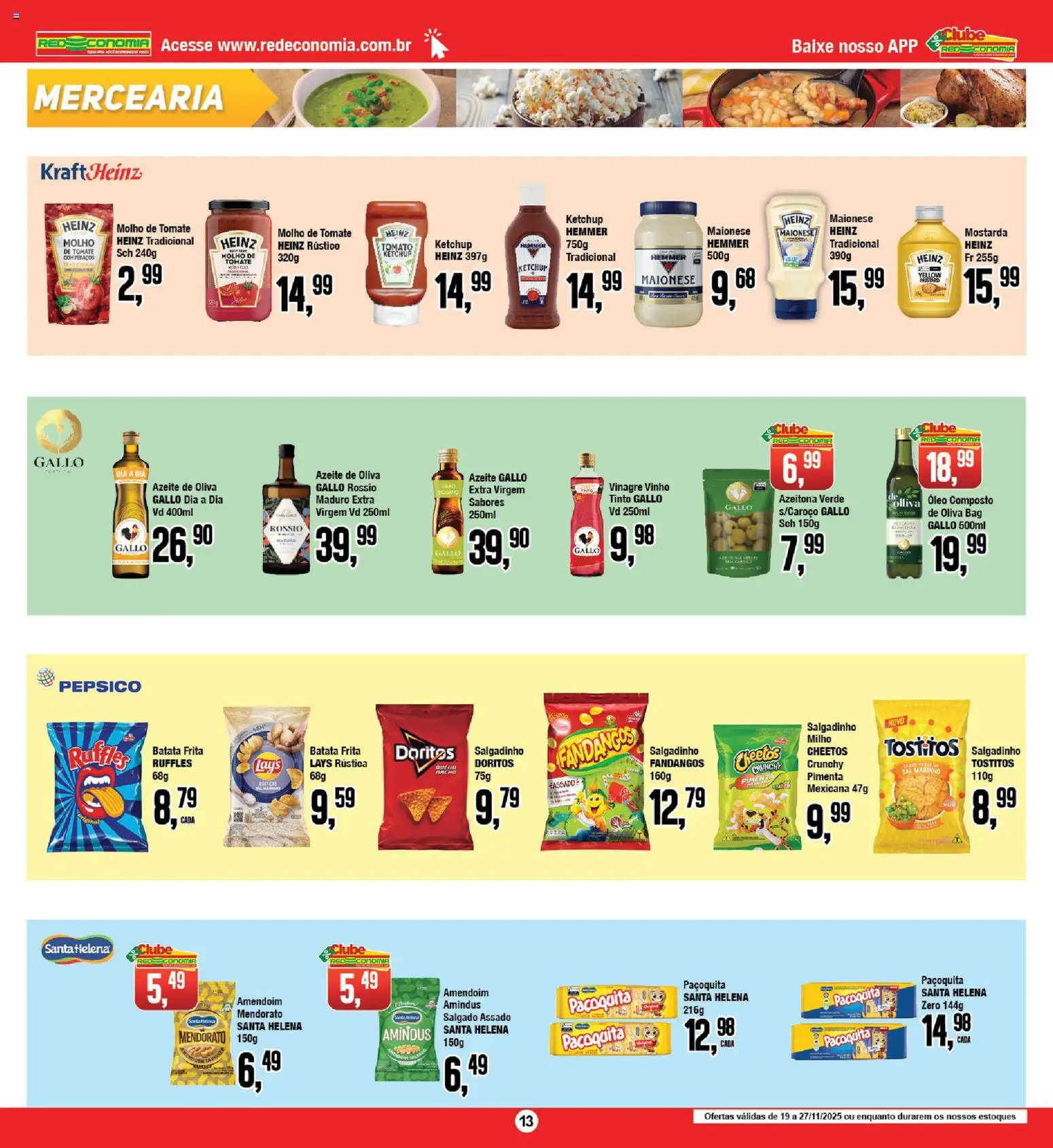 RedEconomia Folheto - válido de 19.11.2025 | Página: 13 | Produtos: Pimenta, Ketchup, Batata, Batata frita