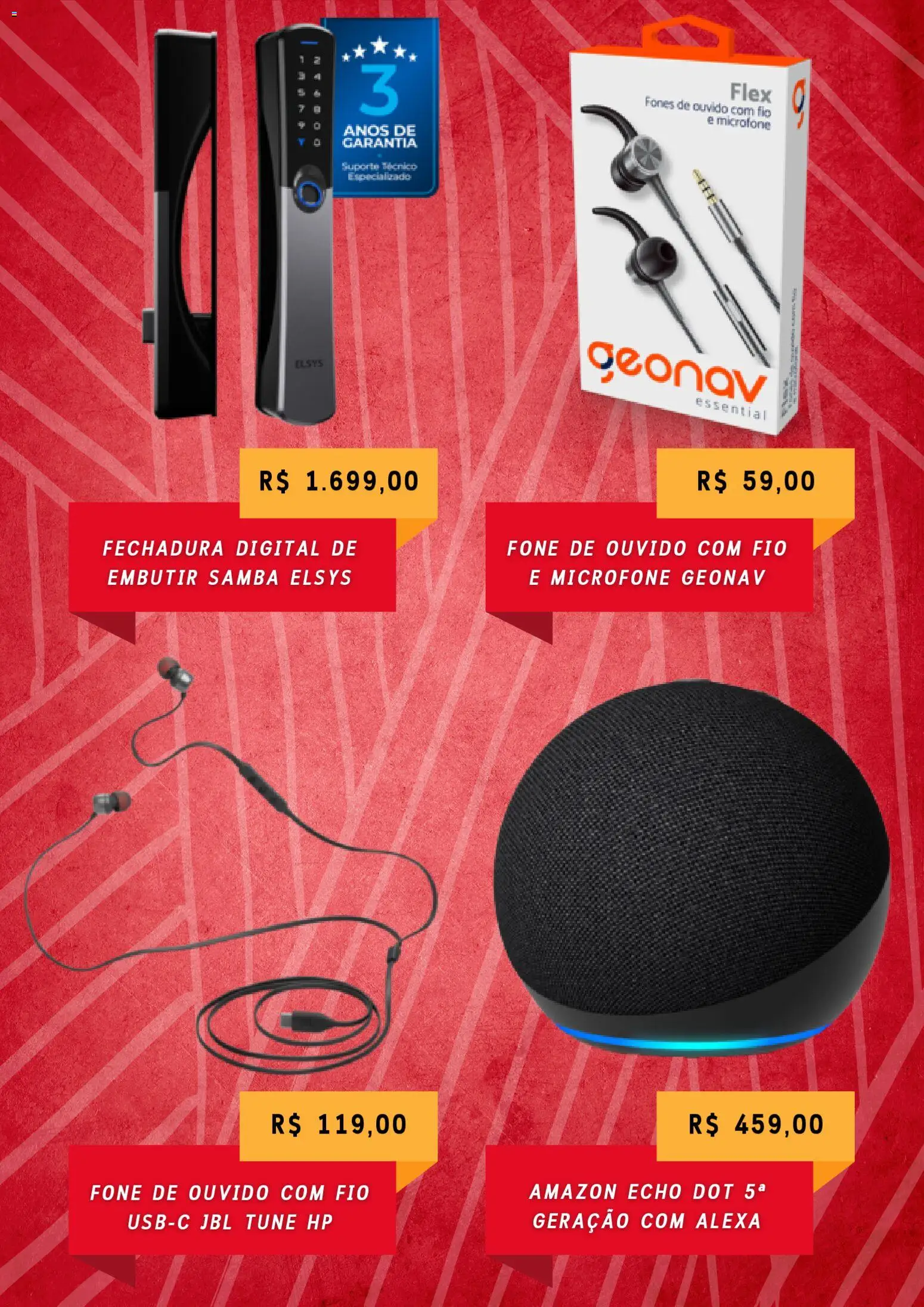 Claro Folheto - válido de 04.02.2026 | Página: 2 | Produtos: Fone de ouvido, Fechadura, Microfone