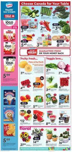 Safeway flyer valid from 17.07.2025 | Page: 7 | Products: Strawberries, Kiwi, Ice cream, Potatoes