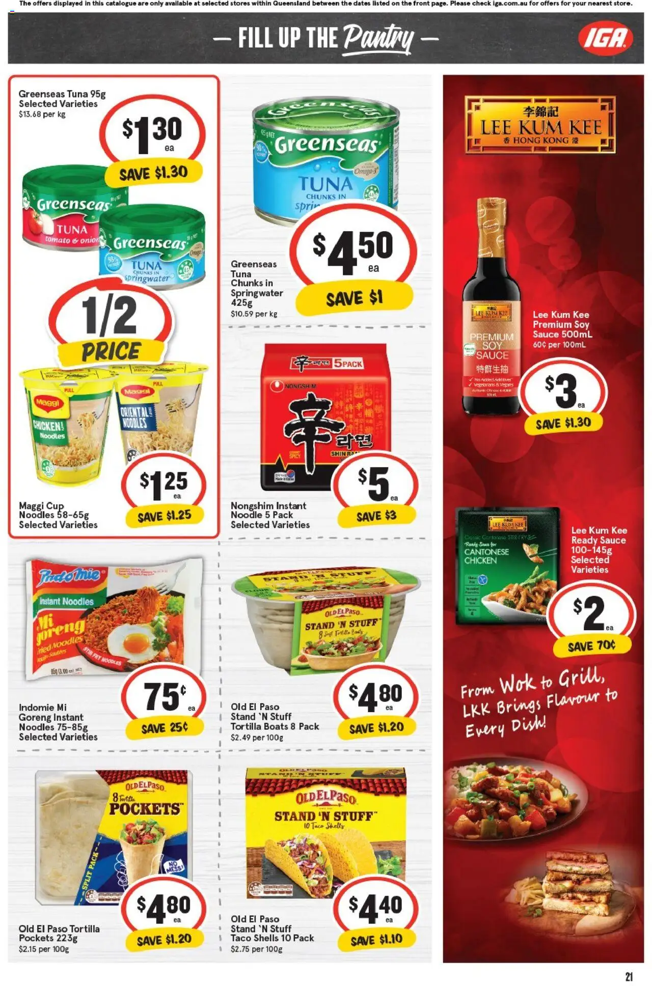 IGA catalogue - valid from 08.10.2025 | Page: 24 | Products: Chicken, Noodles, Sauce, Tuna