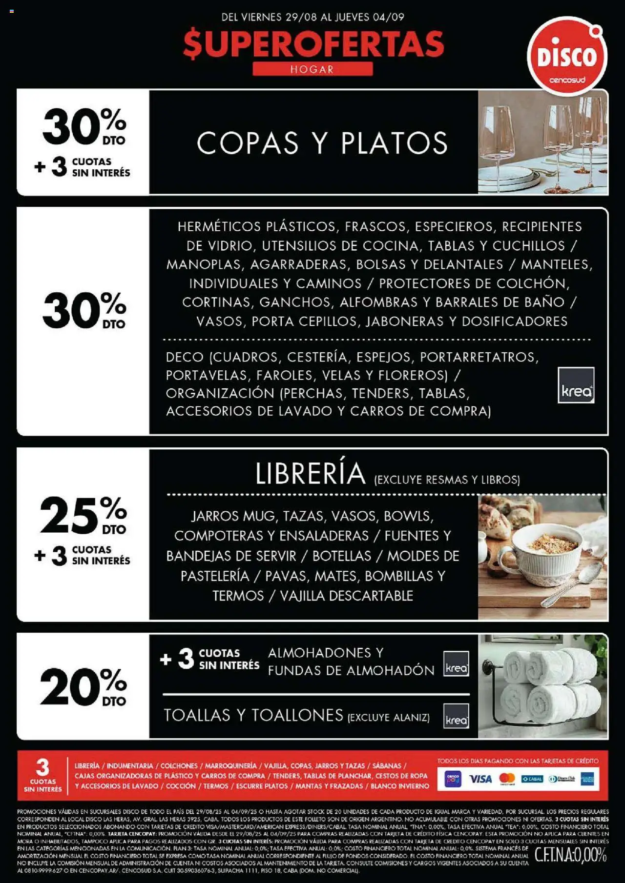 Disco - Non Food │ válido desde el 29.08.2025 | Página: 2 | Productos: Sabanas, Toallas, Almohadon, Ropa