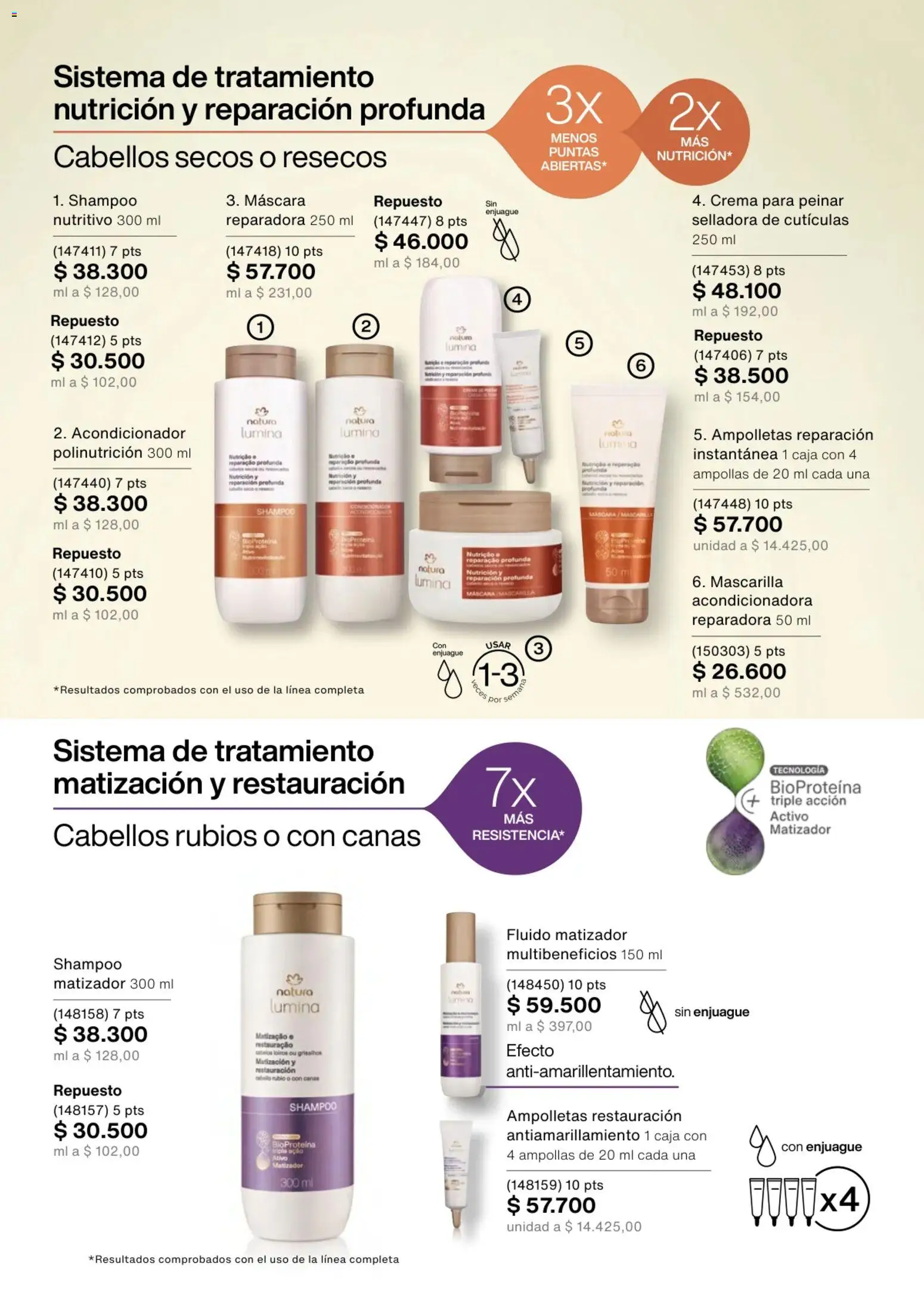 Natura revista - valida desde el 02.01.2026 | Página: 126 | Productos: Crema, Shampoo, Caja, Máscara