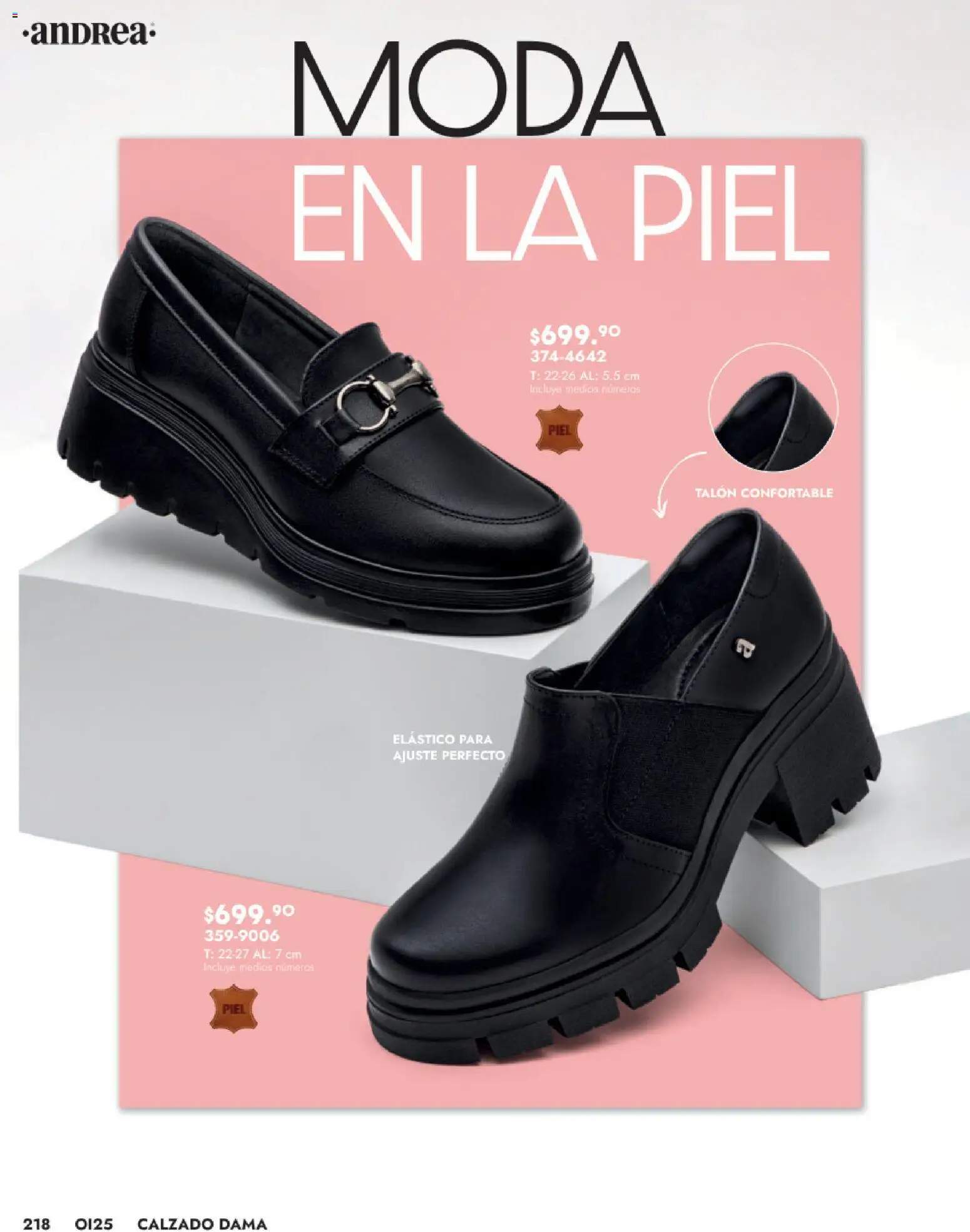 Nuevas ofertas de Andrea válidas en toda la República Mexicana desde el 24.08.2025. ¡Encuentra las mejores ofertas en Andrea - Catálogo Calzado Dama! | Página: 218