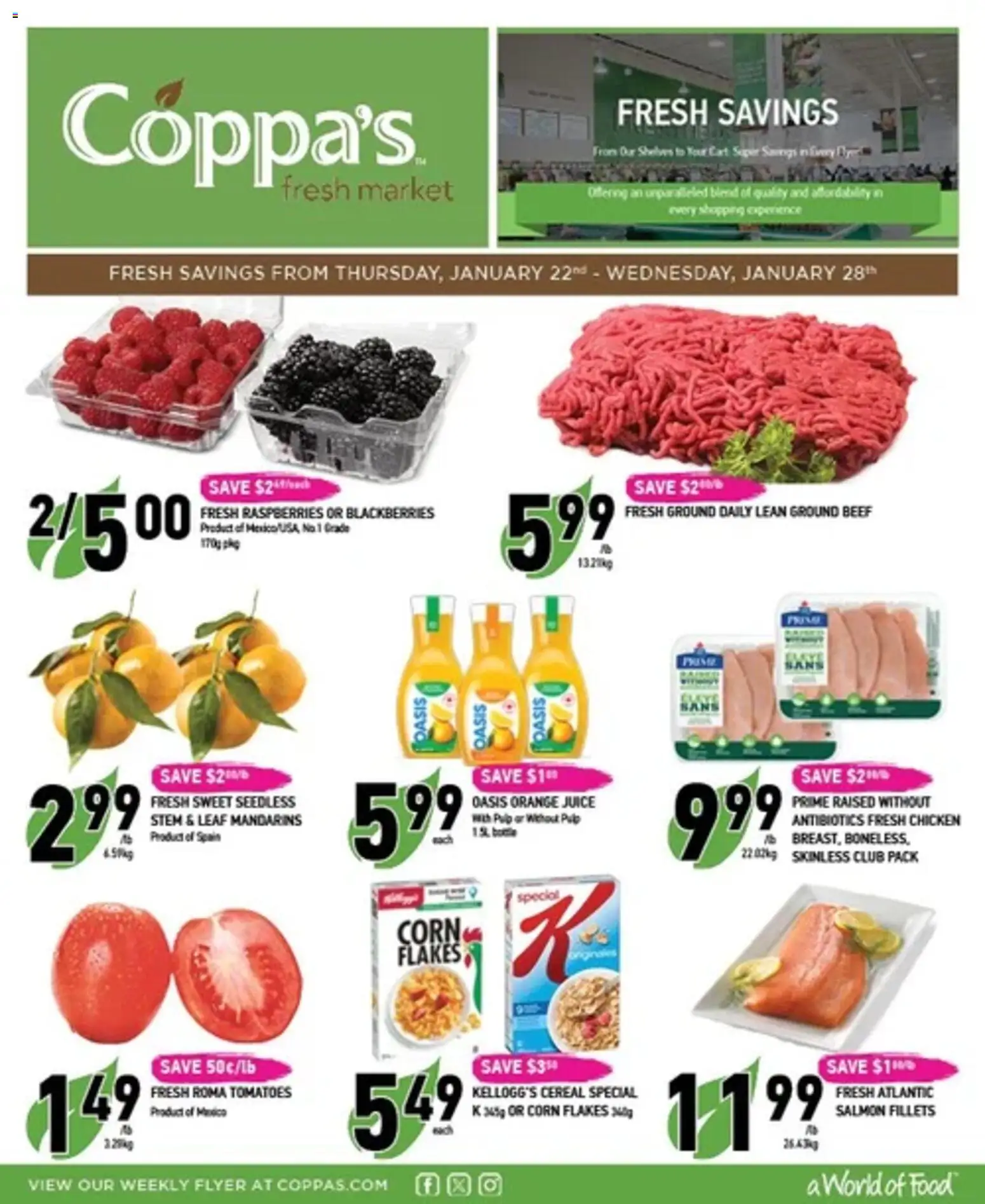 Coppas Fresh Market flyer valid from 22.01.2026 | Page: 1