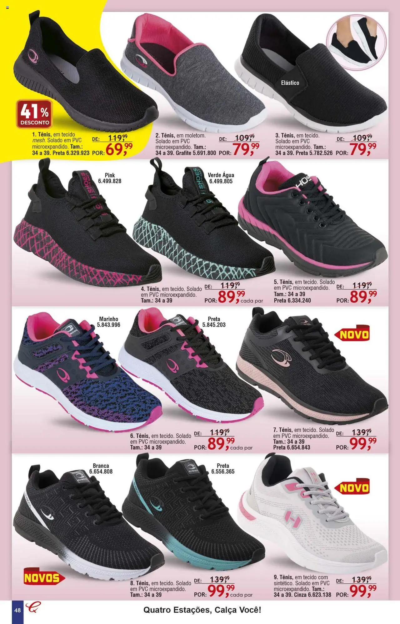 Quatro Estações Folheto - válido de 01.08.2025 | Página: 44 | Produtos: Tecido, Calça