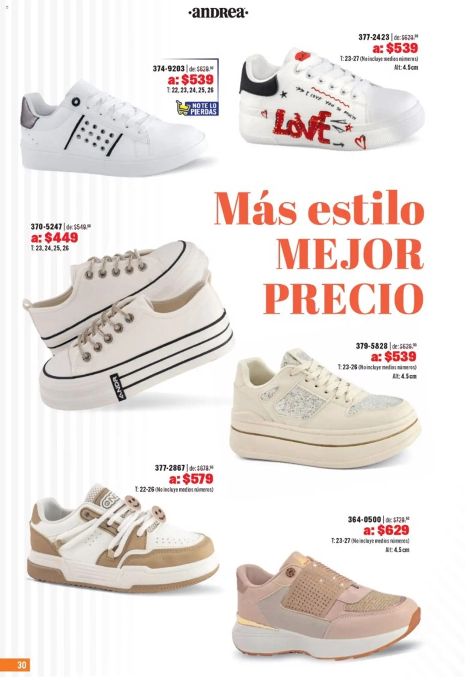 Nuevas ofertas de Andrea válidas en toda la República Mexicana desde el 05.04.2026. ¡Encuentra las mejores ofertas en Andrea catálogo Outlet! | Página: 30