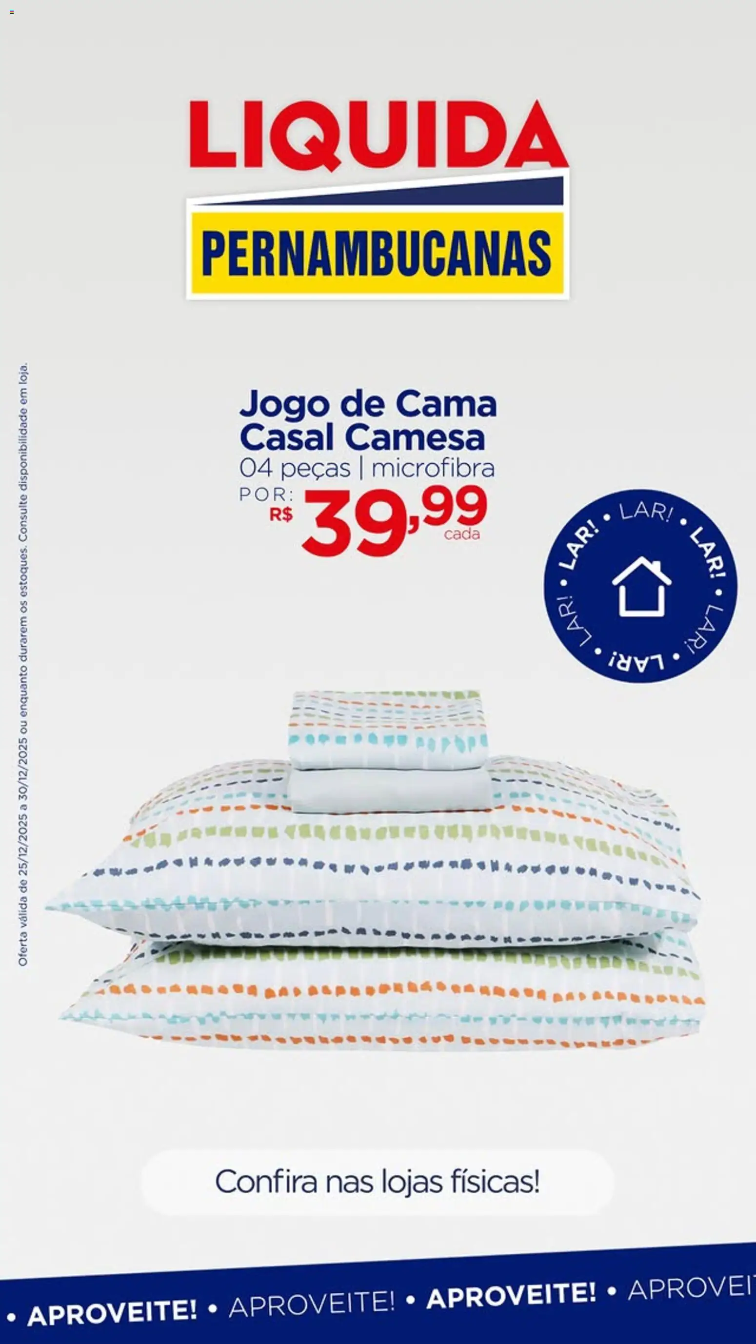 Pernambucanas Folheto - válido de 25.12.2025 | Página: 4 | Produtos: Jogo de cama, Cama