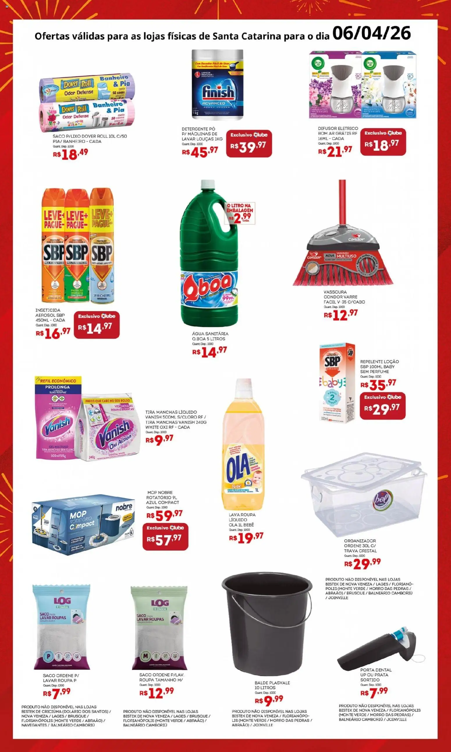 Bistek Supermercados Folheto - válido de 06.04.2026 | Página: 2 | Produtos: Perfume, Organizador, Porta, Pia