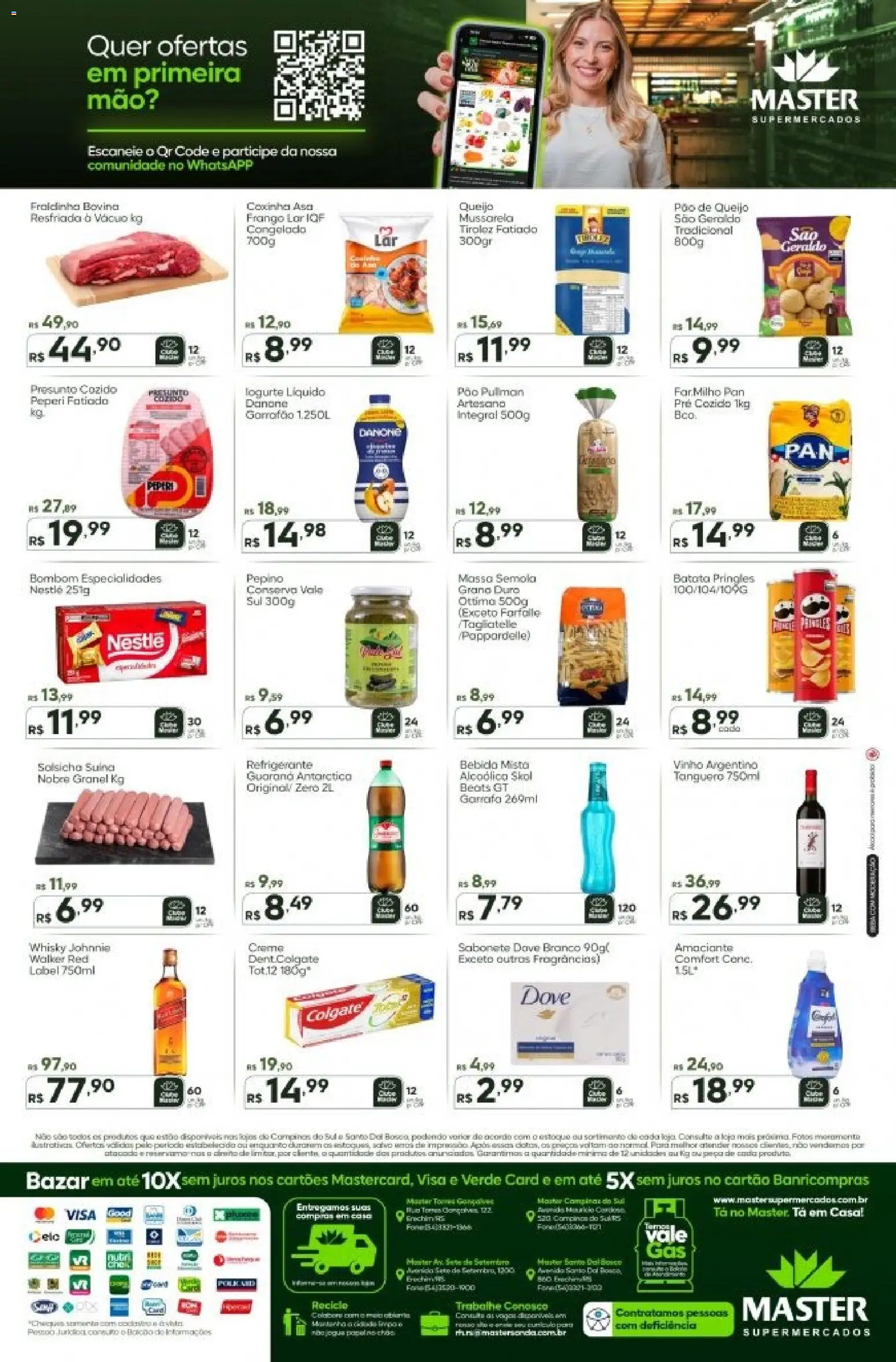 Master Folheto - válido de 10.04.2026 | Página: 2 | Produtos: Queijo, Presunto, Refrigerante, Frango