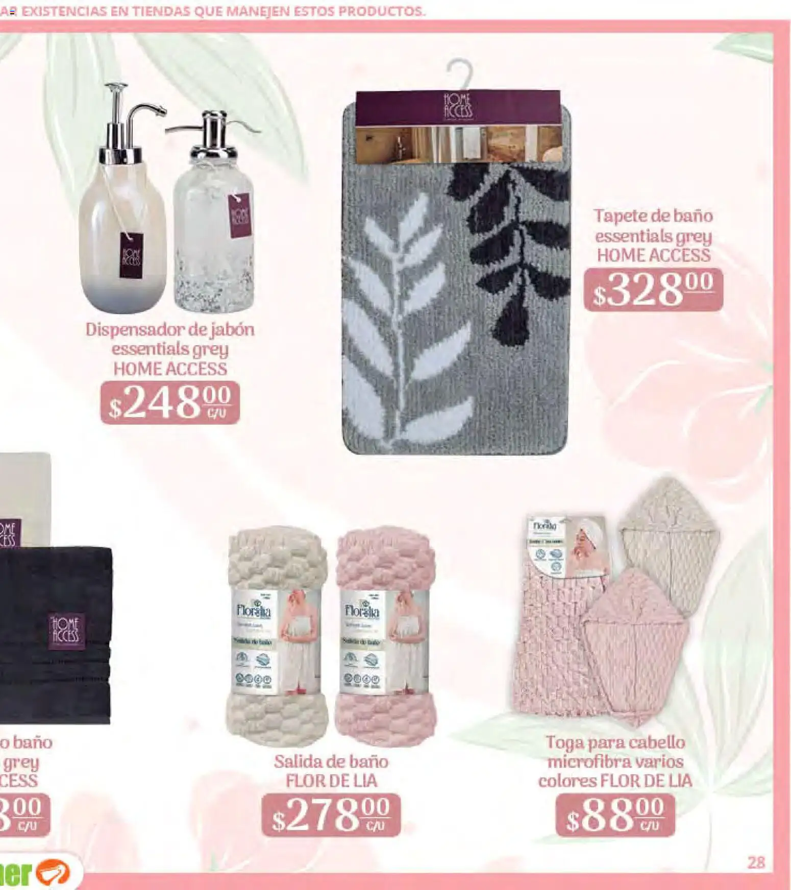 Nuevas ofertas de La Comer válidas en toda la República Mexicana desde el 24.04.2026. ¡Encuentra las mejores ofertas en La Comer folleto Mamá es lo más importante! | Página: 55 | Productos: Baño, Tapete, Jabón