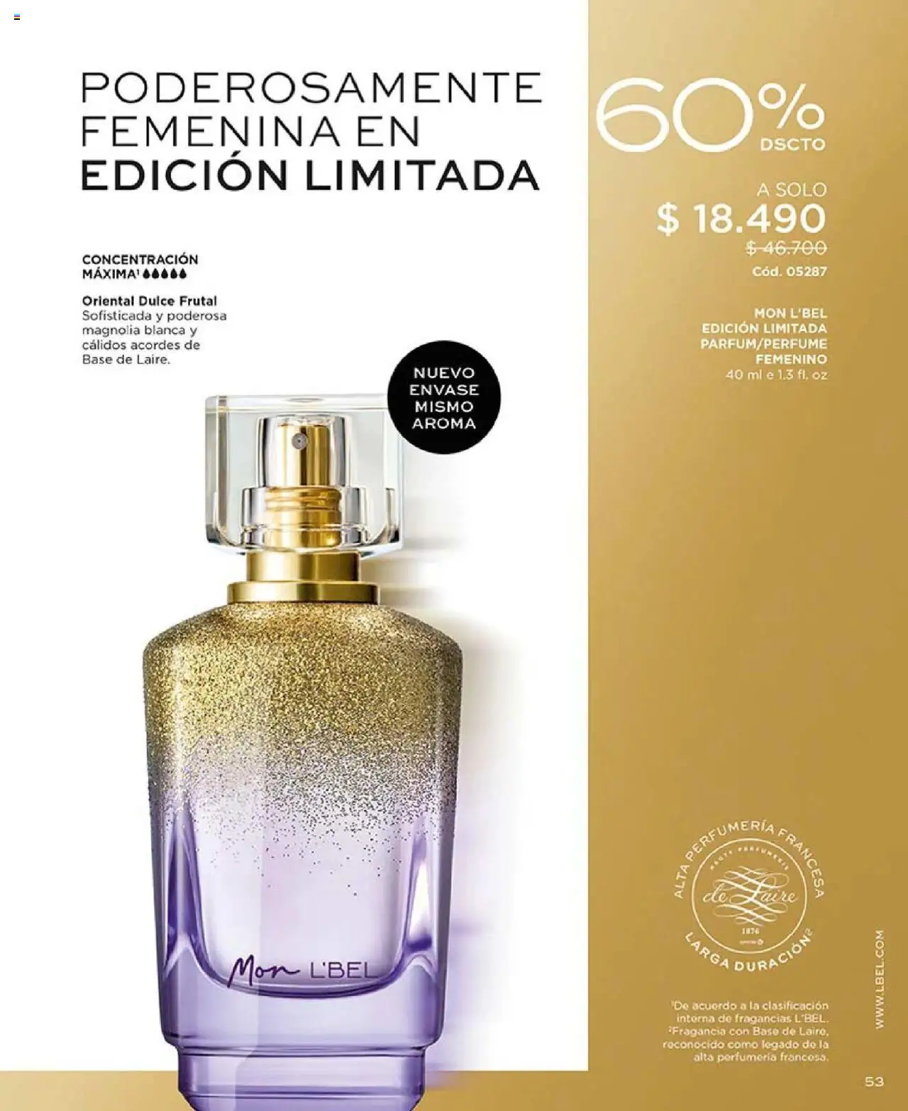 Catálogo L'Bel Campaña 17 │ válido desde el 14.10.2025 | Página: 53 | Productos: Fragancia, Base