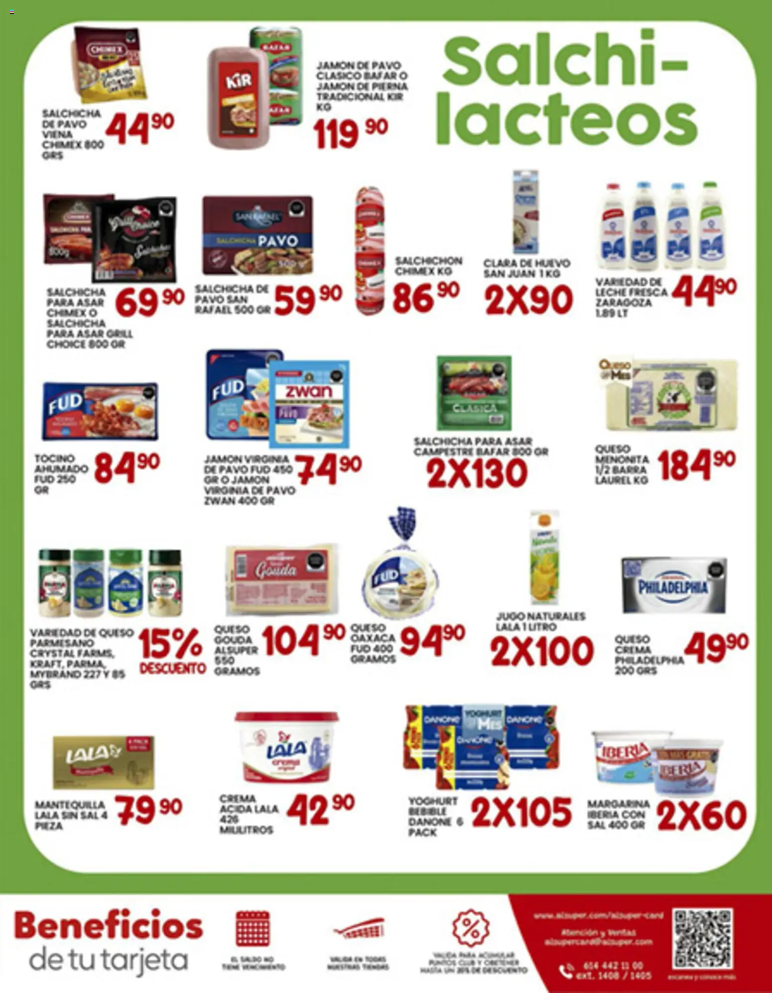 Nuevas ofertas de Alsuper válidas en toda la República Mexicana desde el 02.01.2026. ¡Encuentra las mejores ofertas en Alsuper folleto Chihuahua Capital! | Página: 7 | Productos: Sal, Queso crema, Leche, Barra