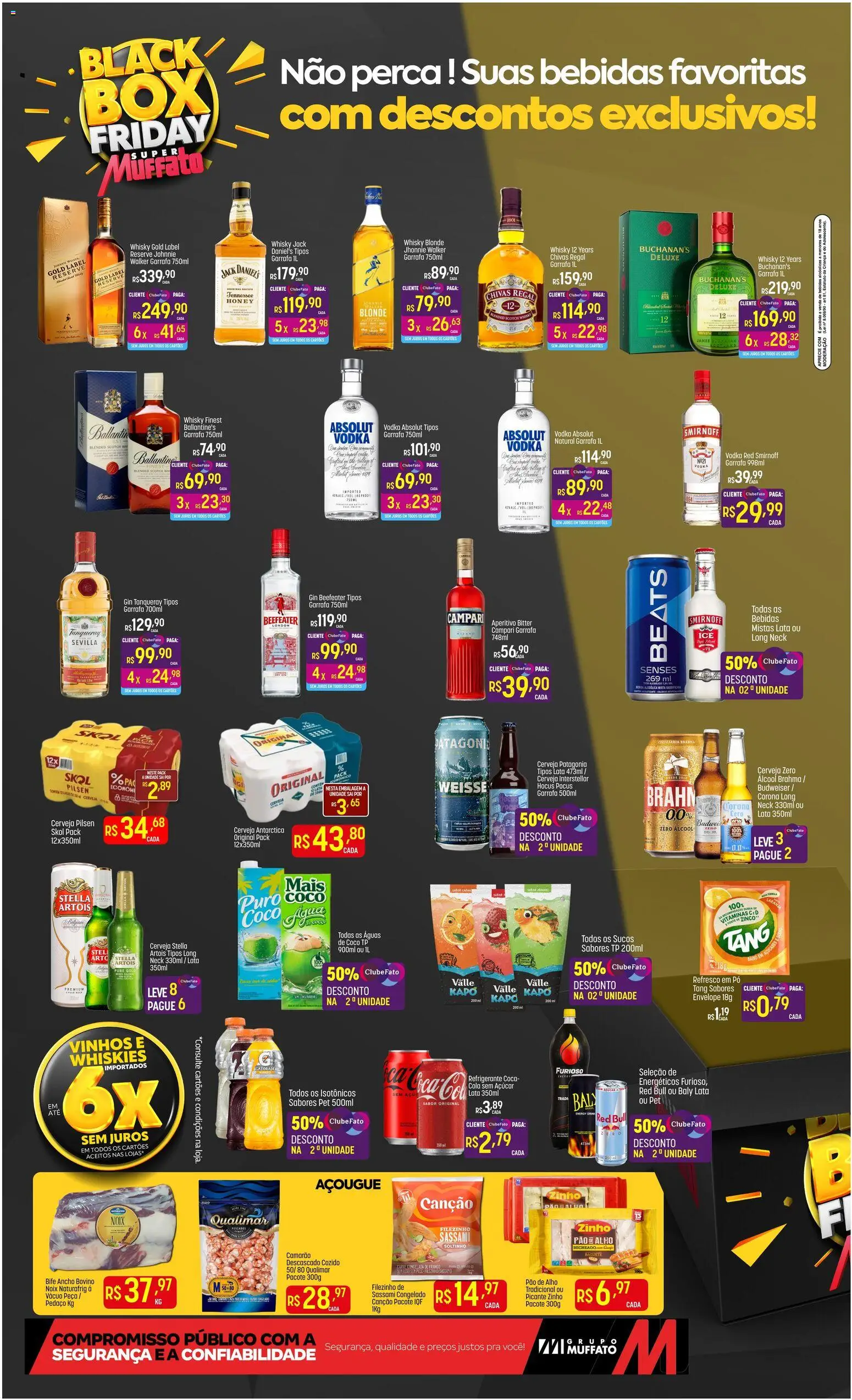 Super Muffato Folheto - válido de 26.11.2025 | Página: 2 | Produtos: Whisky, Vodka, Refrigerante, Campari