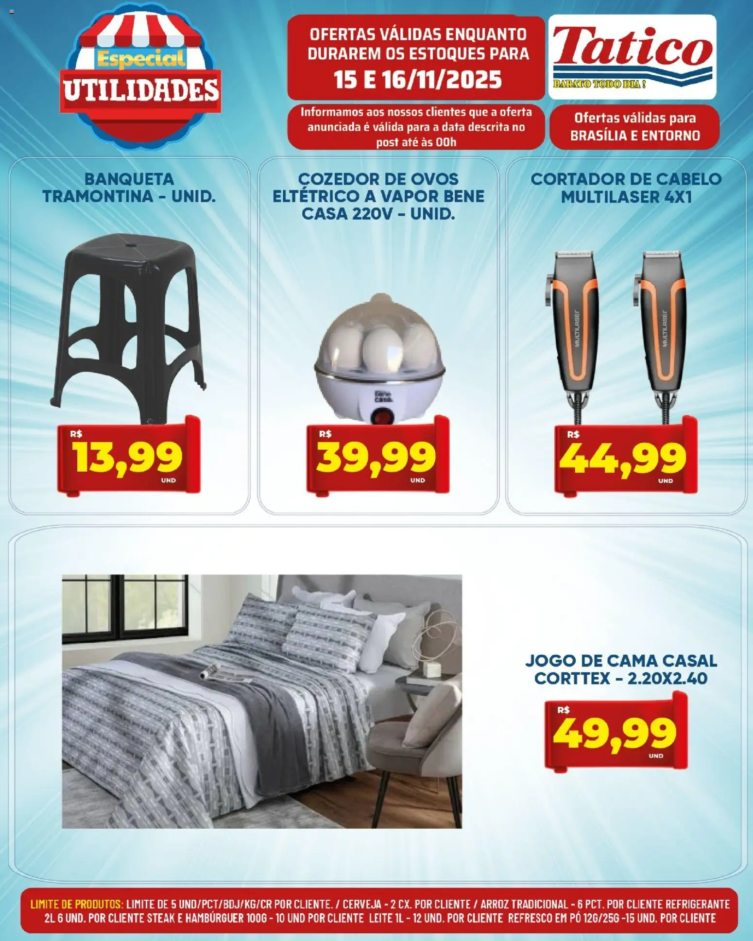 Tatico Folheto - válido de 17.11.2025 | Página: 32 | Produtos: Jogo de cama, Ovos, Arroz, Cortador