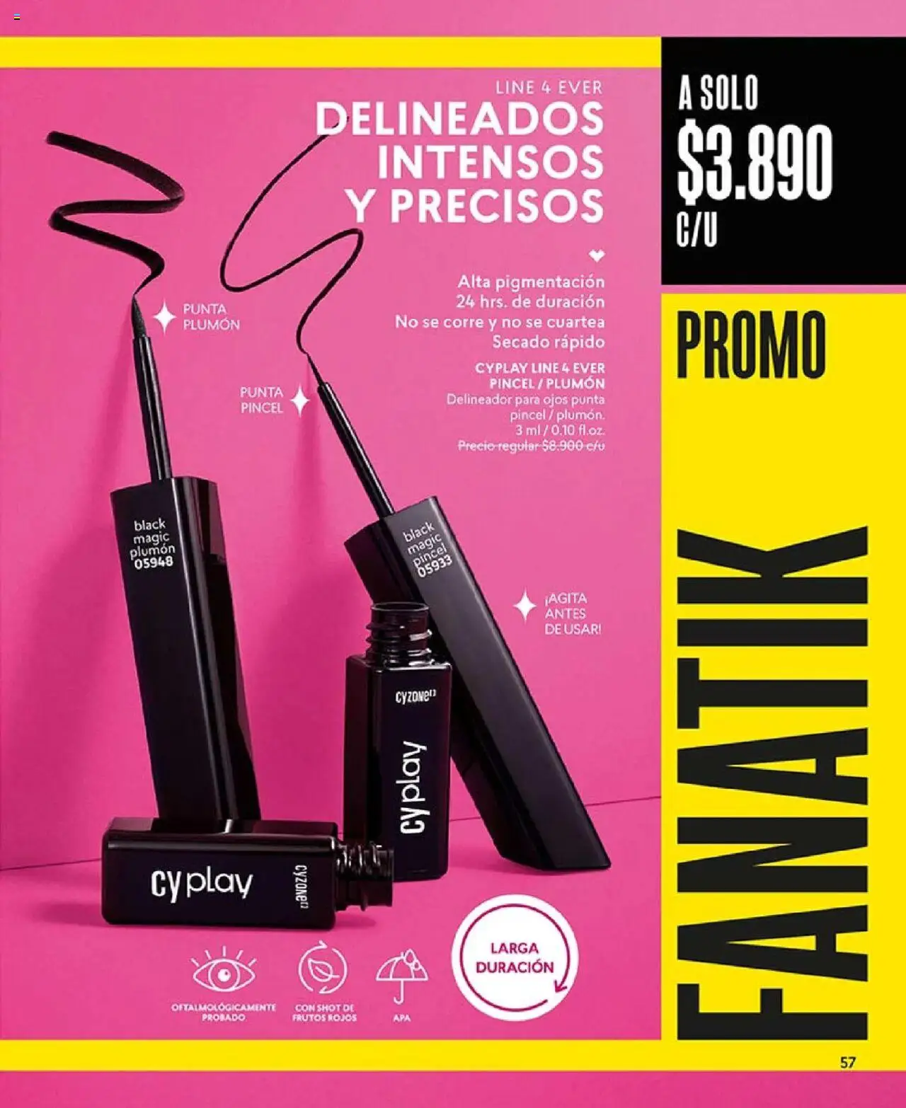 Catálogo CyZone Campaña 14 │ válido desde el 01.09.2025 | Página: 57 | Productos: Delineador, Plumón, Pincel