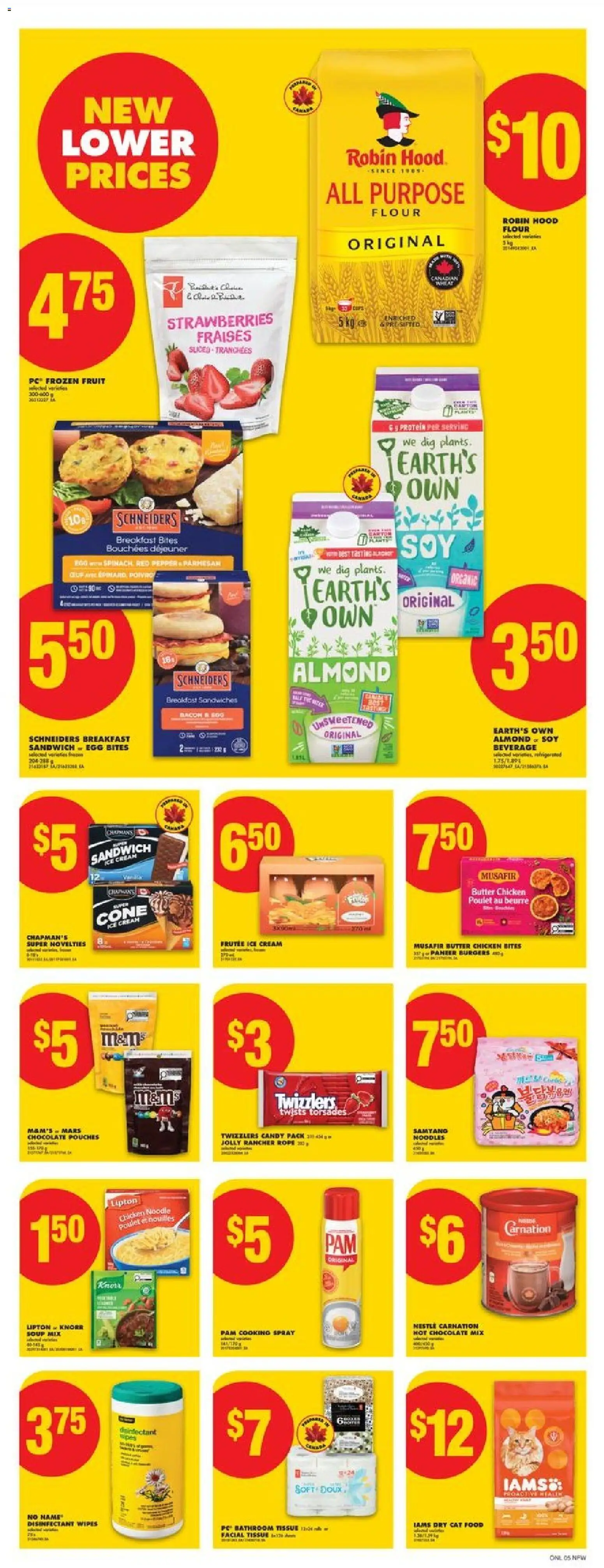 No Frills flyer valid from 29.01.2026 | Page: 13 | Products: Noodles, Strawberries, Ice cream, Chicken