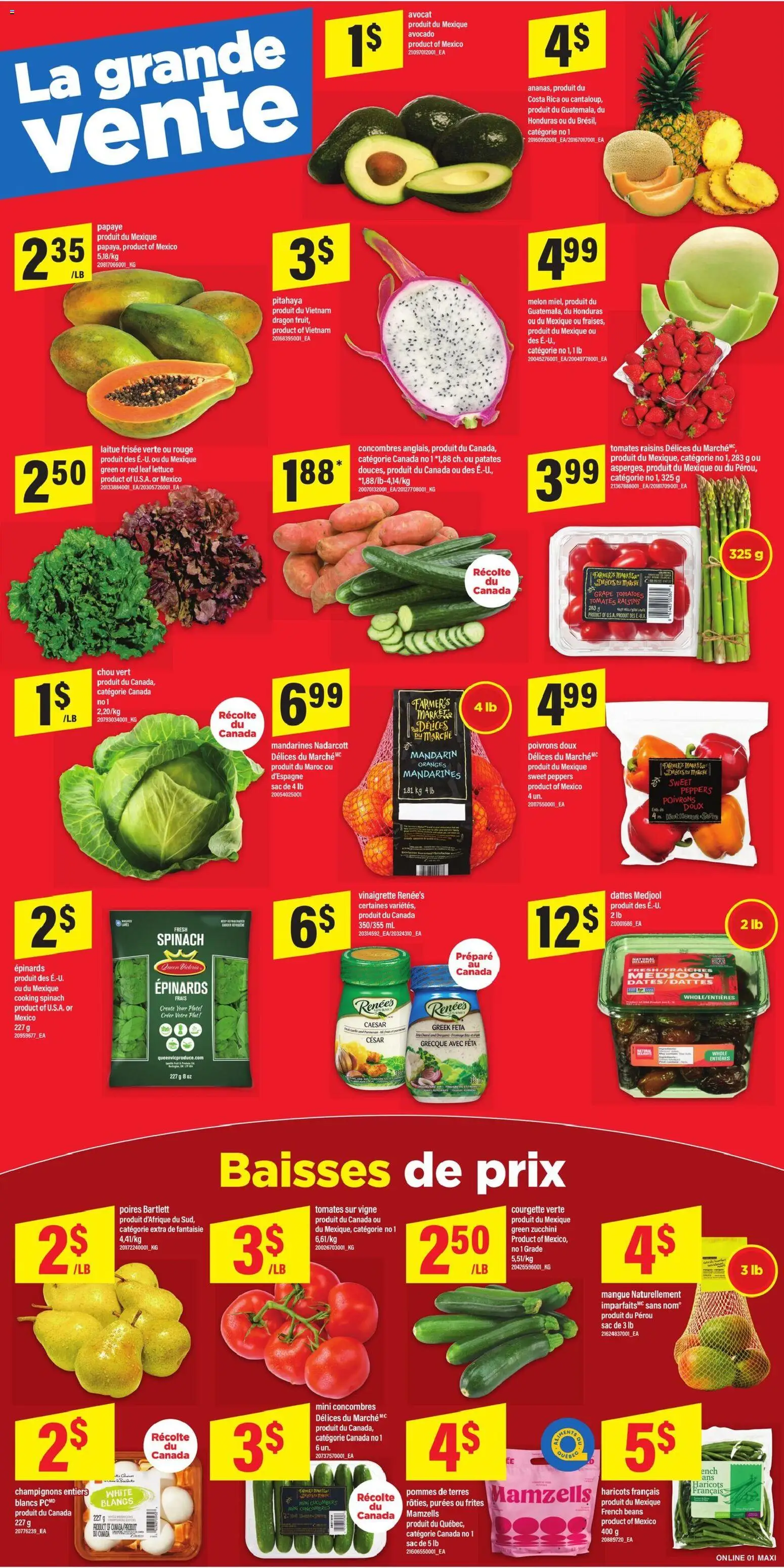 Maxi flyer valid from 12.03.2026 | Page: 4 | Products: Cucumbers, Cheese, Oranges, Tomatoes