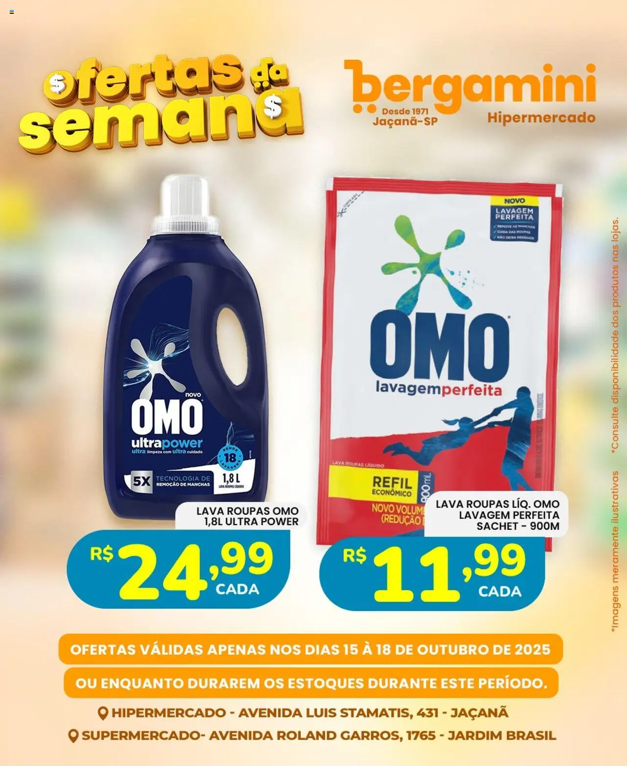Supermercado Bergamini Folheto - válido de 15.10.2025 | Página: 21 | Produtos: Roupas