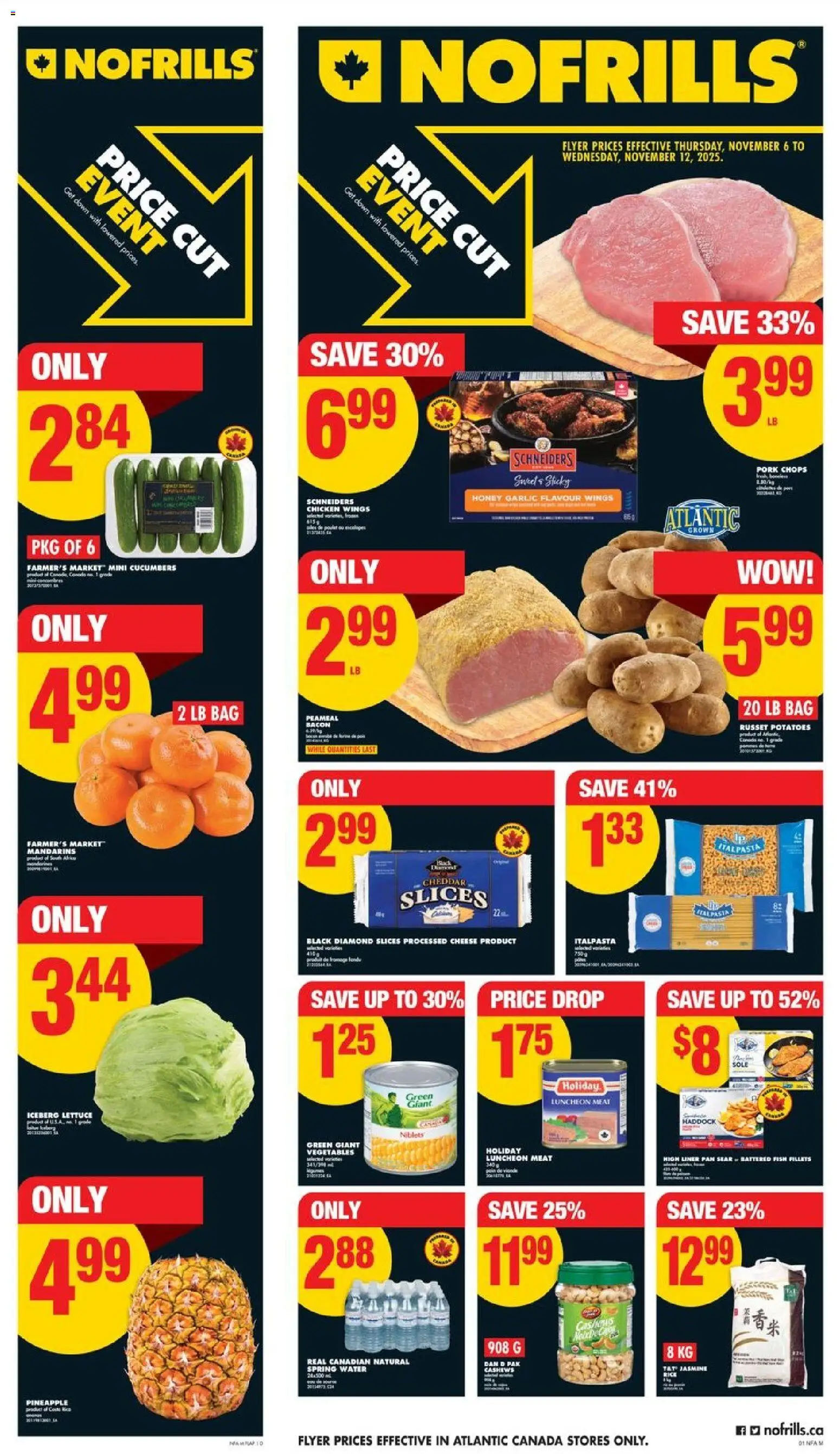 No Frills flyer valid from 06.11.2025 | Page: 1 | Products: Rice, Bag, Cheese, Chicken