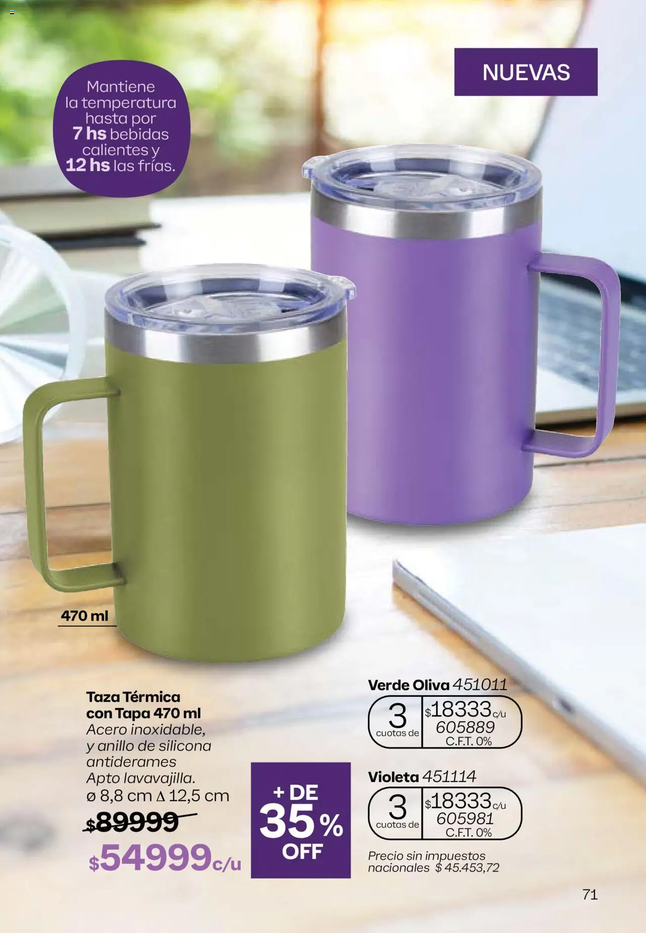 Tupperware - Campaña 17/2025 │ válido desde el 13.10.2025 | Página: 72 | Productos: Anillo, Taza, Térmica, Oliva