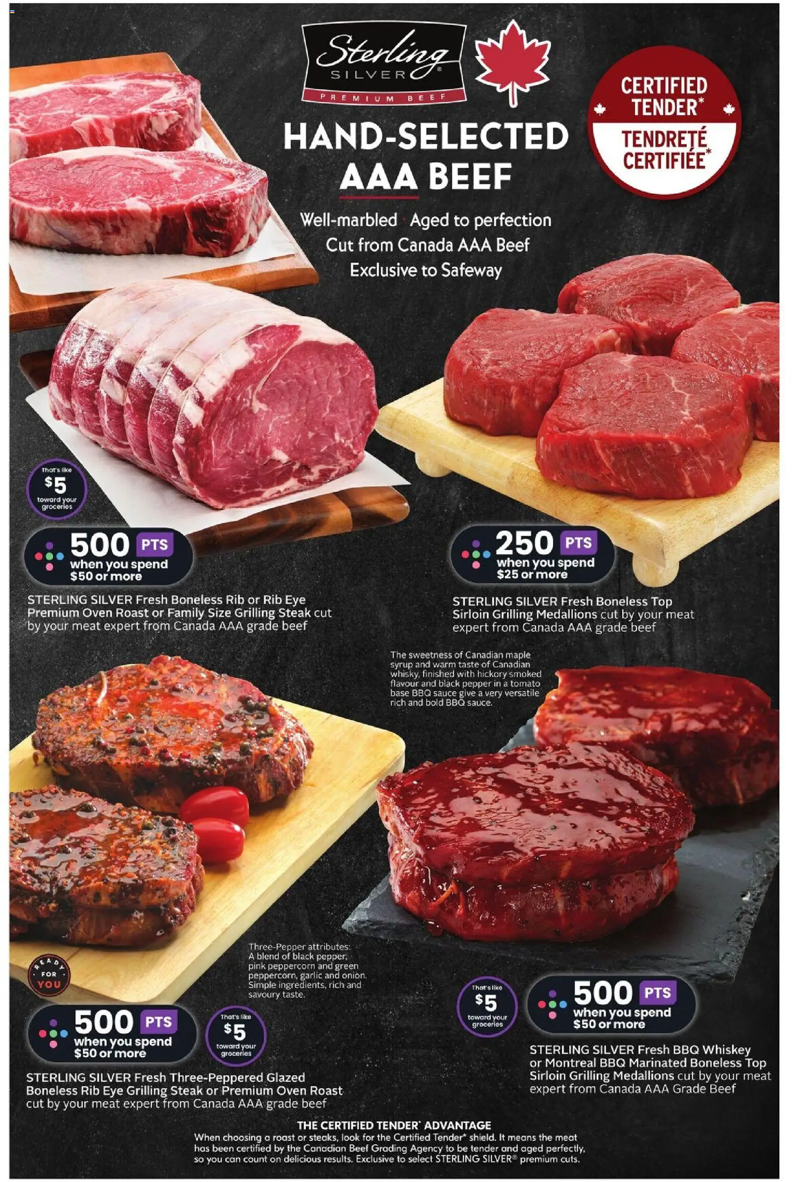 Safeway flyer valid from 20.11.2025 | Page: 17 | Products: Beef, Whiskey, Oven