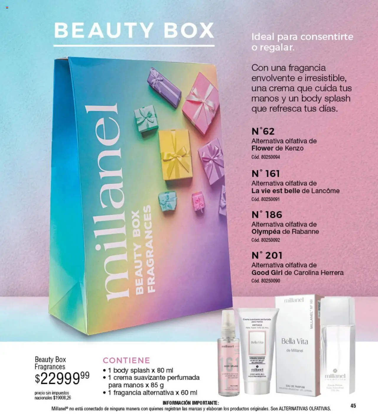 Millanel - Catálogo │ válido desde el 20.10.2025 | Página: 45 | Productos: Body, Fragancia, Suavizante, Crema