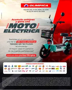Olímpica Evento moto eléctrica -  Vista previa de la revista de la tienda Olímpica valido desde el 15.04.2026