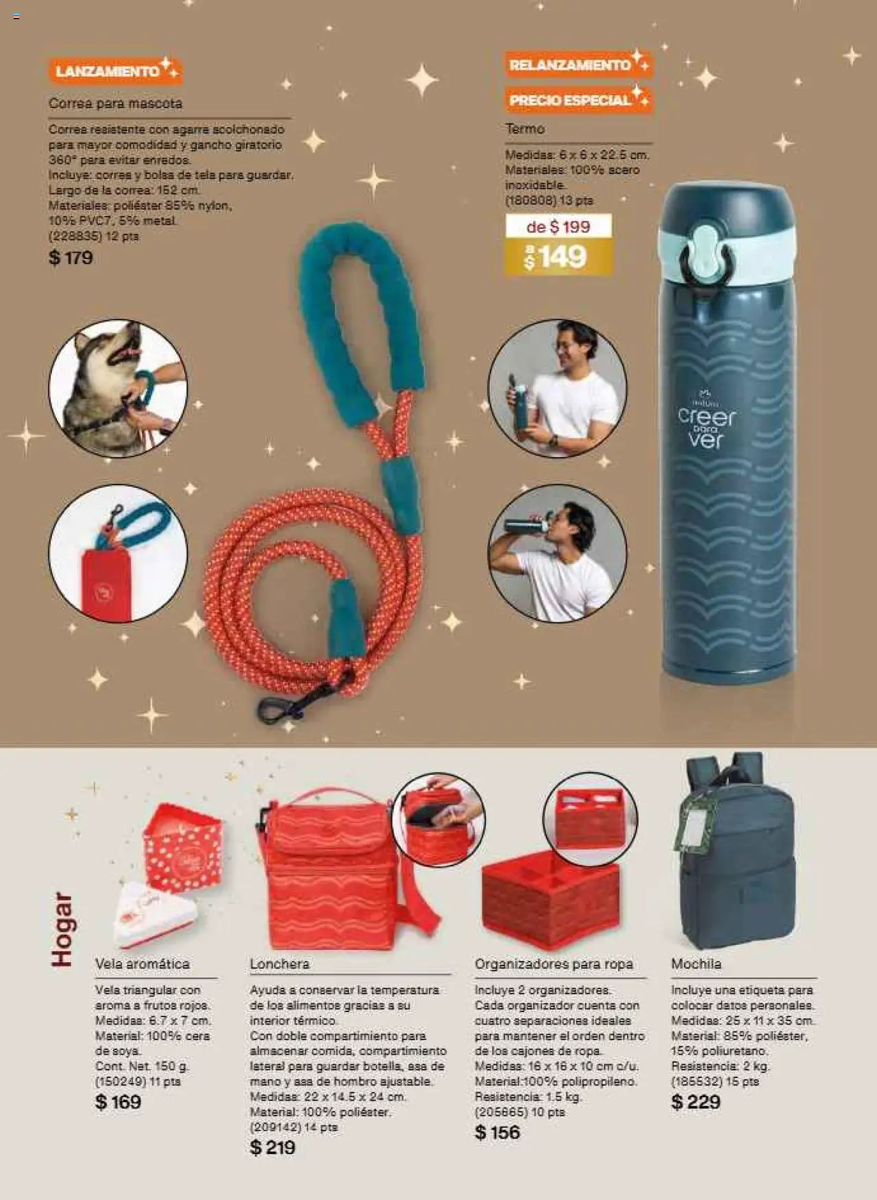 Nuevas ofertas de Natura válidas en toda la República Mexicana desde el 22.11.2025. ¡Encuentra las mejores ofertas en Natura campaña 17 2025! | Página: 180 | Productos: Bolsa, Mochila, Cera, Organizador