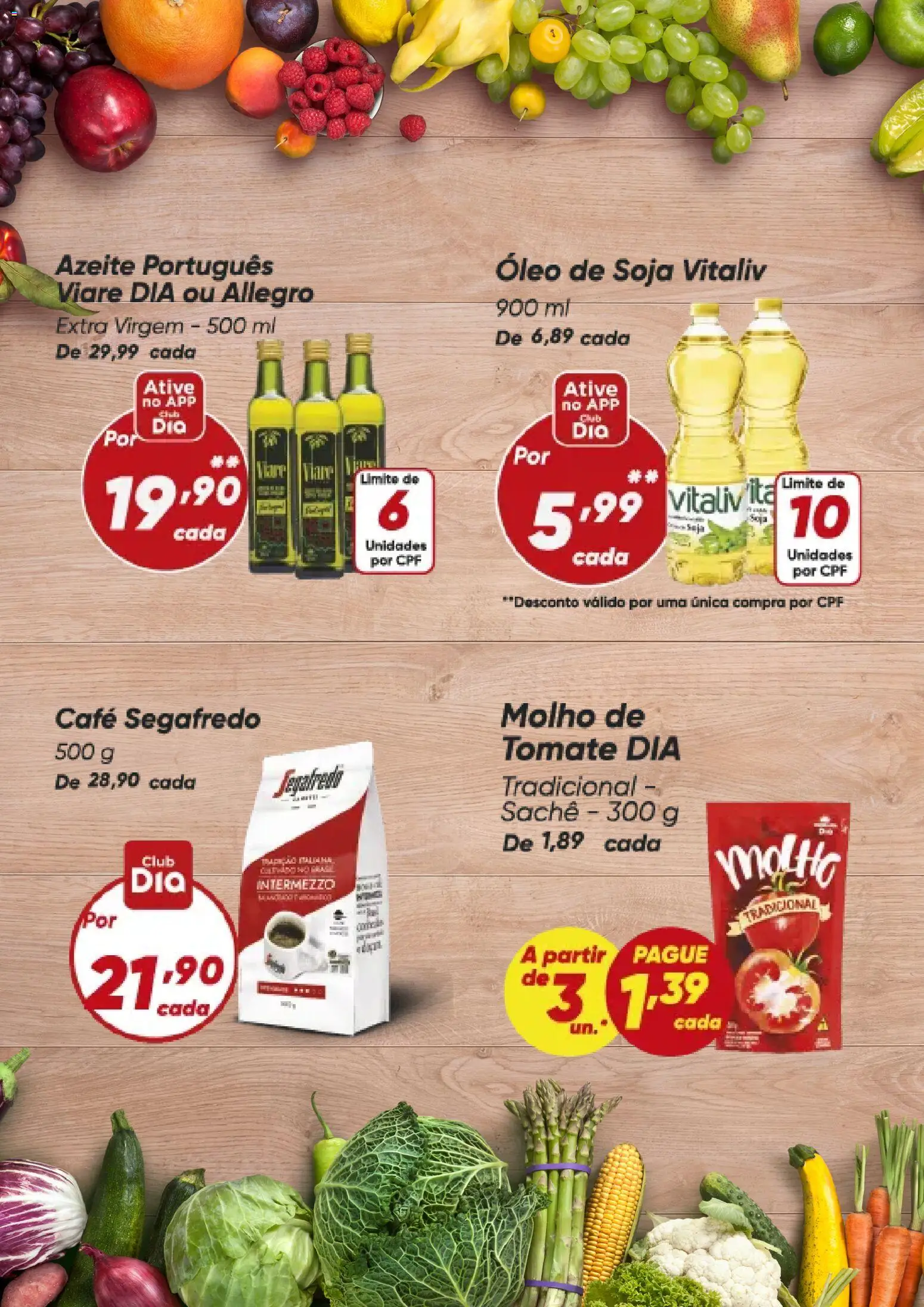 Dia Folheto - válido de 26.03.2026 | Página: 3 | Produtos: Óleo, Café, Azeite, Soja