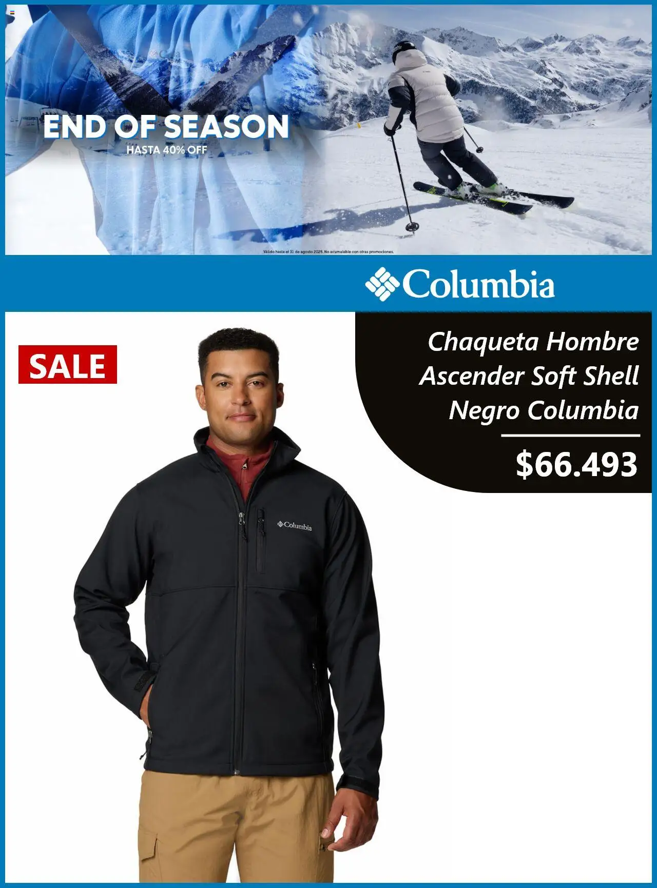 Columbia ofertas  │ válido desde el 08.08.2025 | Página: 4 | Productos: Chaqueta