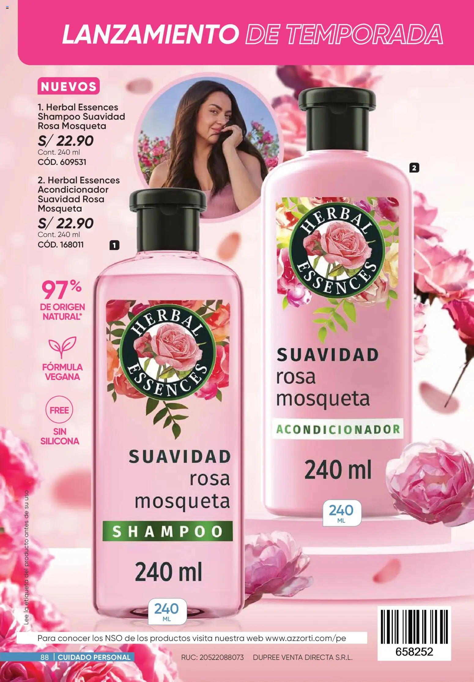 Catálogo Azzorti válido desde 15.12.2025 | Página: 88 | Productos: Shampoo, Acondicionador