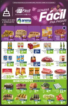 Arena Atacado Folheto - válido de 18.08.2025 | Página: 1 | Produtos: Alho, Cerveja, Muçarela, Mamão